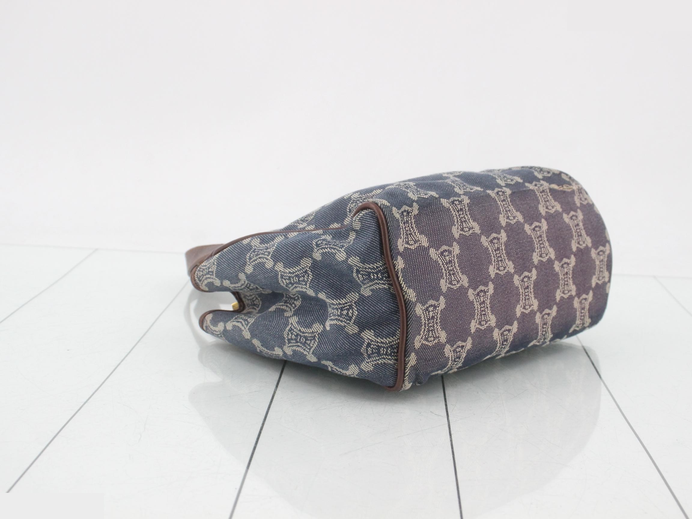 Paris Macadam Denim Handbag Tote Bag — view 5