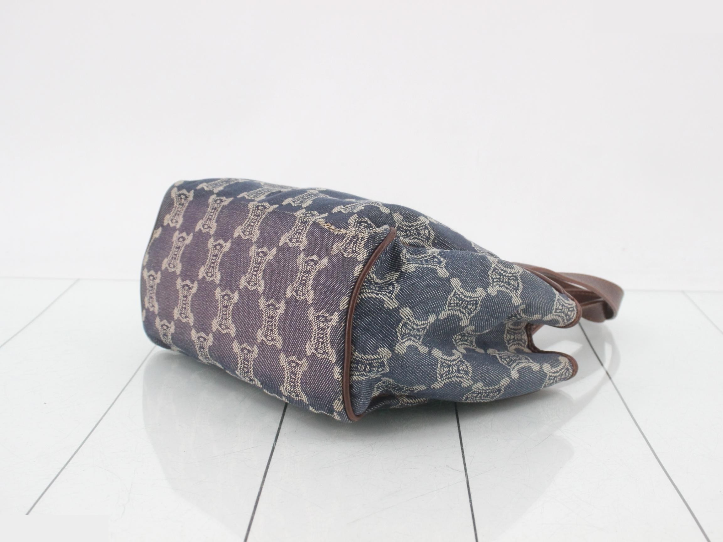 Paris Macadam Denim Handbag Tote Bag — view 6