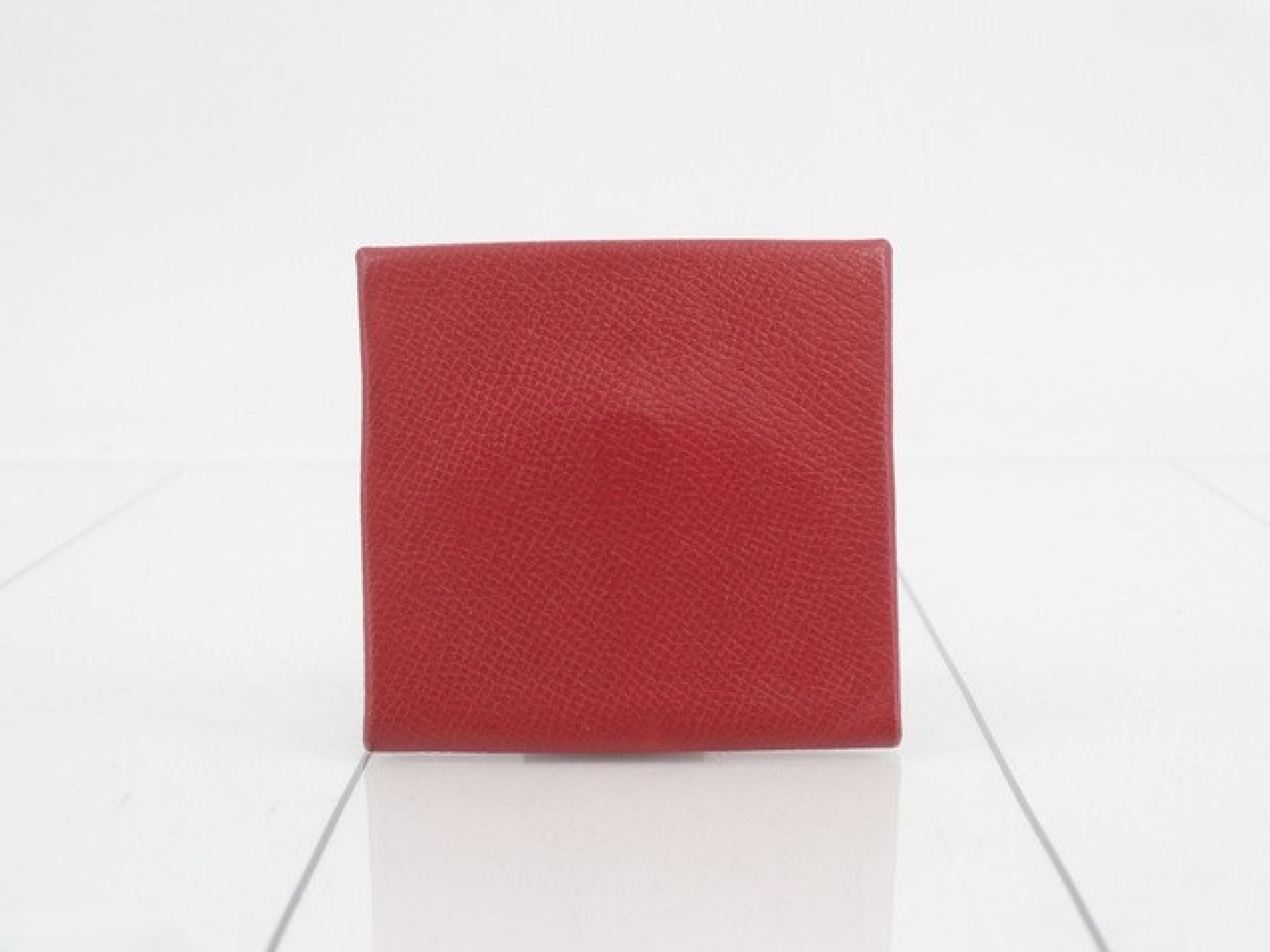 Bastia Leather Coin Case P Stamp Red Coin Case — view 2