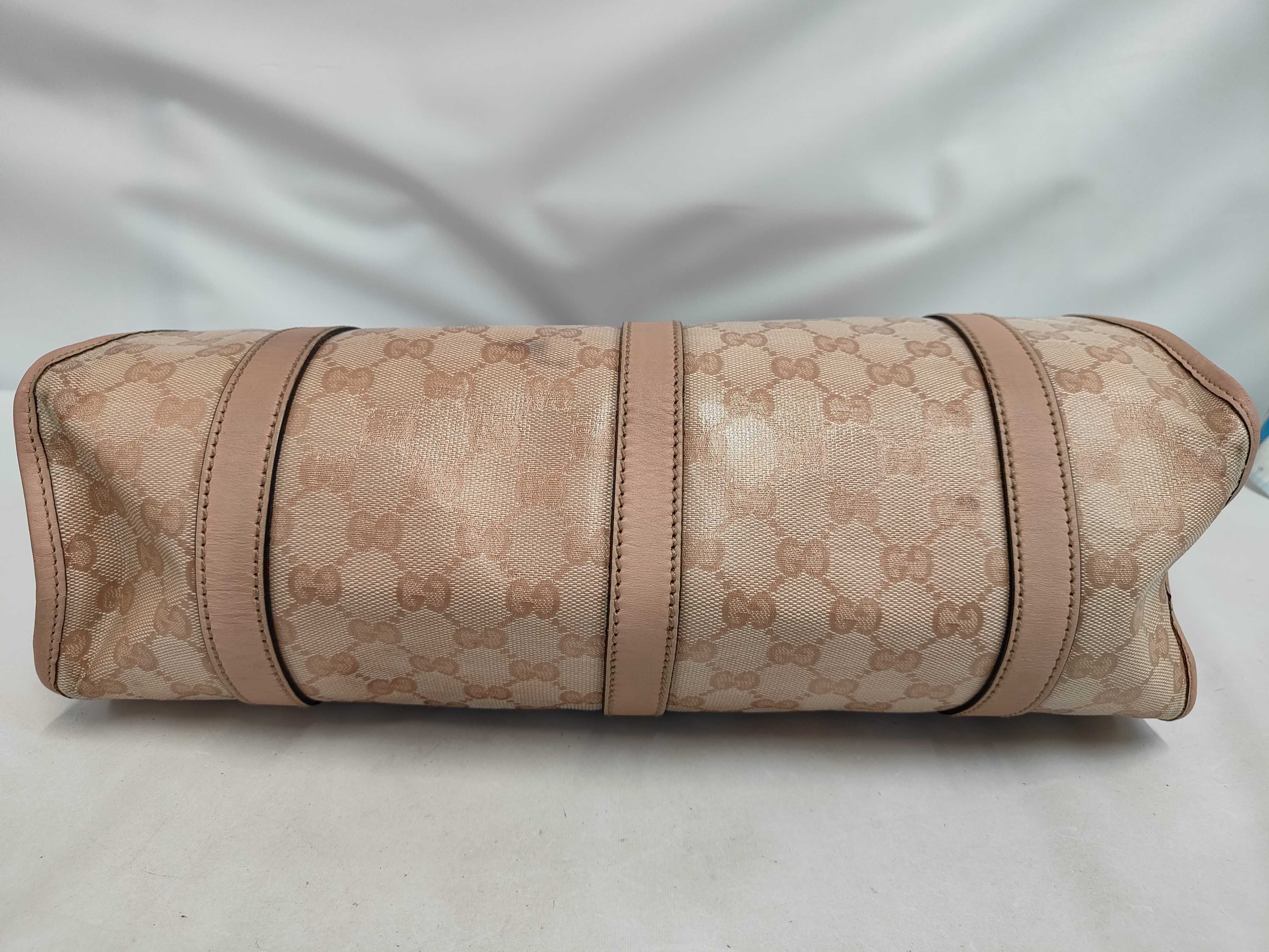 Pink Crystal Leather GG Monogram Jackie Shoulder Bag — view 4