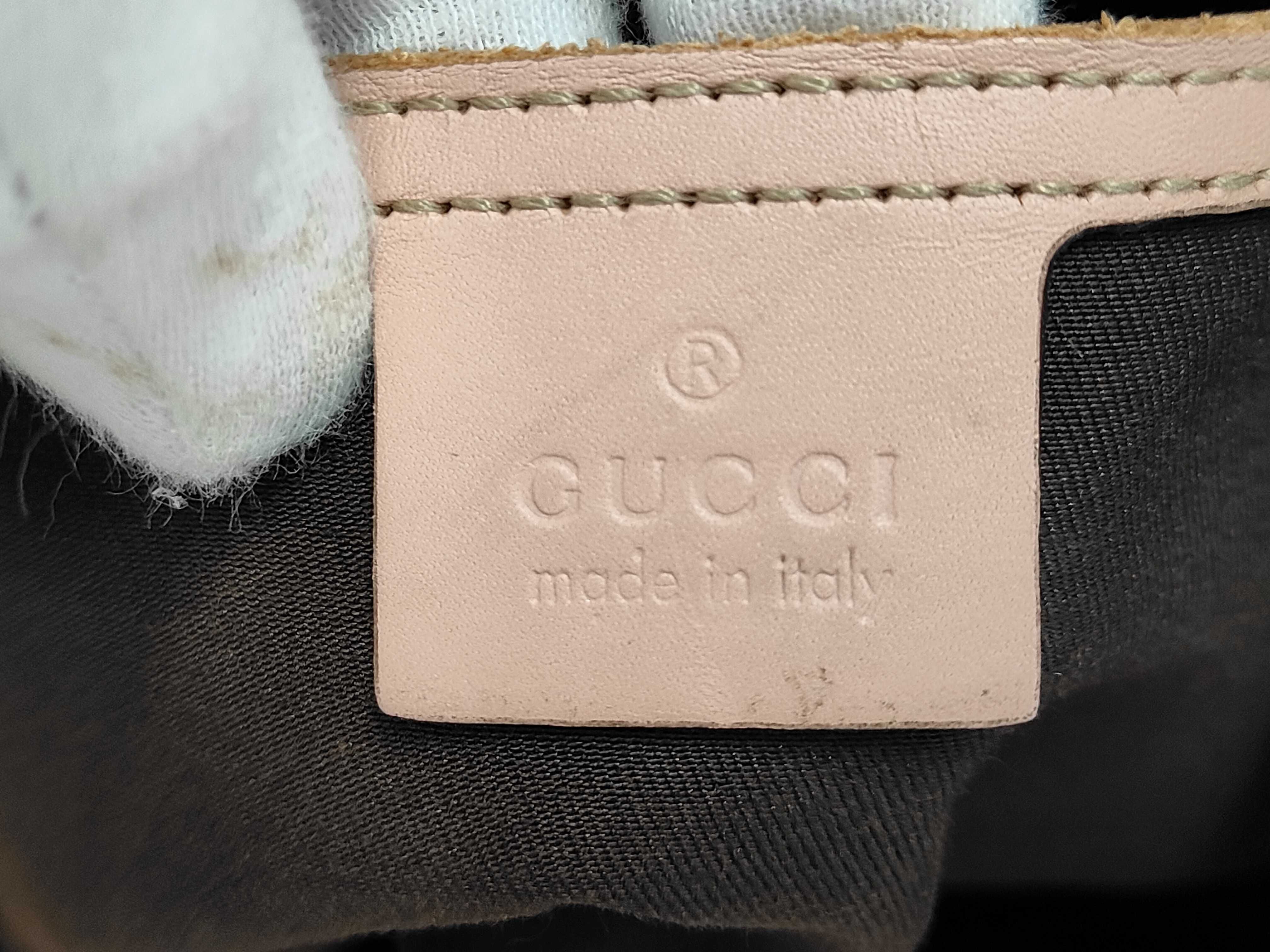 Pink Crystal Leather GG Monogram Jackie Shoulder Bag — view 7