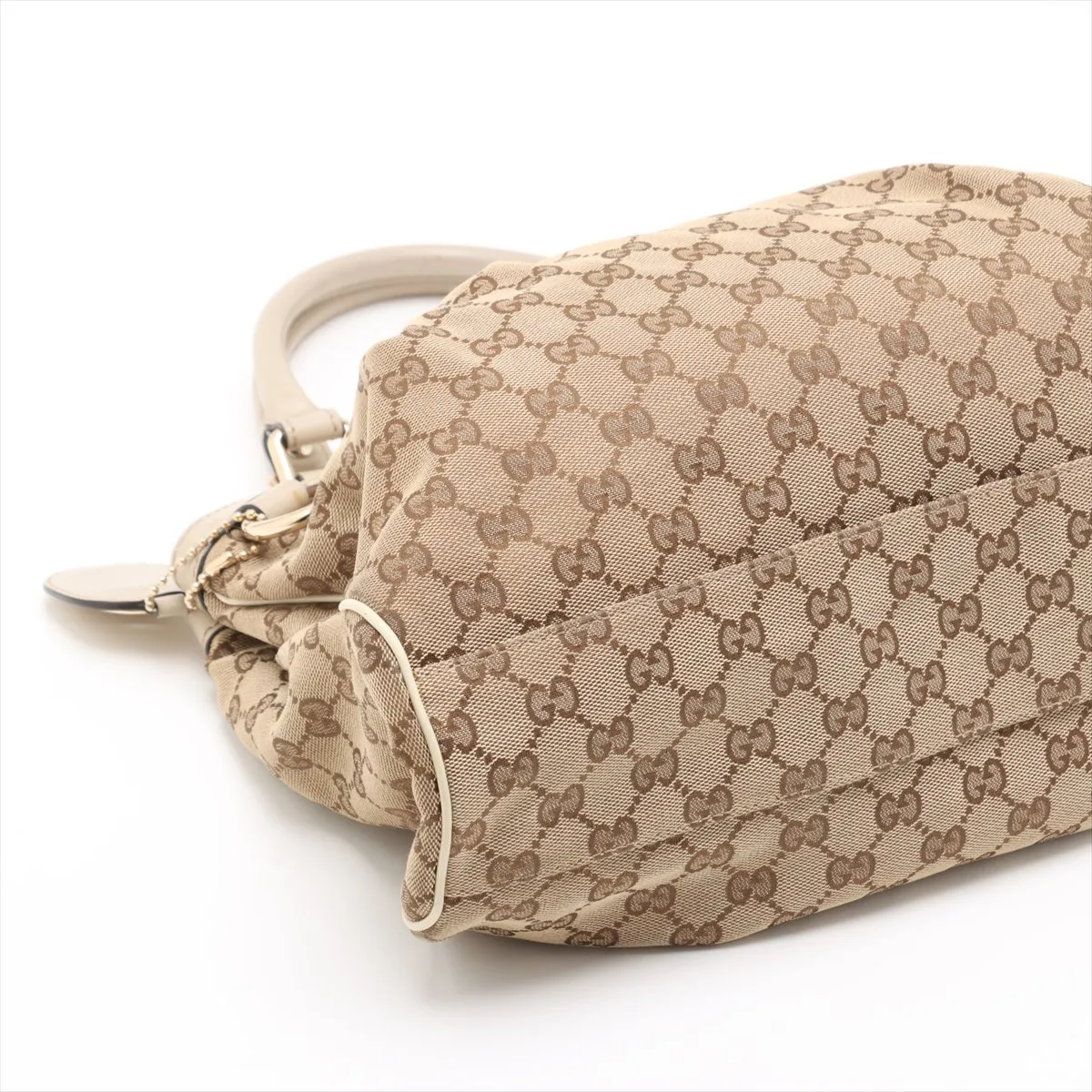 GG Canvas Sookie Canvas x Leather Handbag Beige 211944 — view 4
