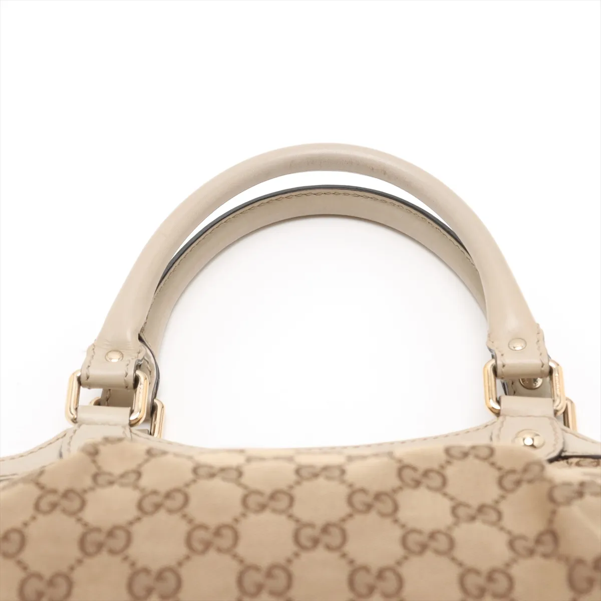 GG Canvas Sookie Canvas x Leather Handbag Beige 211944 — view 6