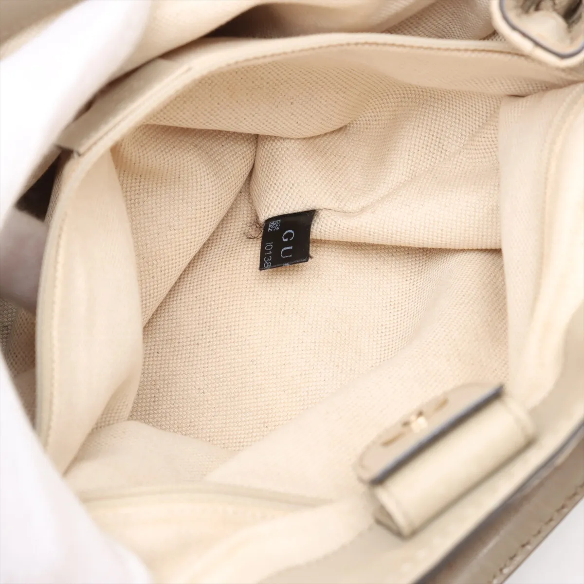 GG Canvas Sookie Canvas x Leather Handbag Beige 211944 — view 8