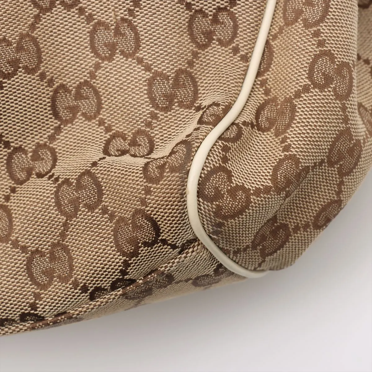 GG Canvas Sookie Canvas x Leather Handbag Beige 211944 — view 10