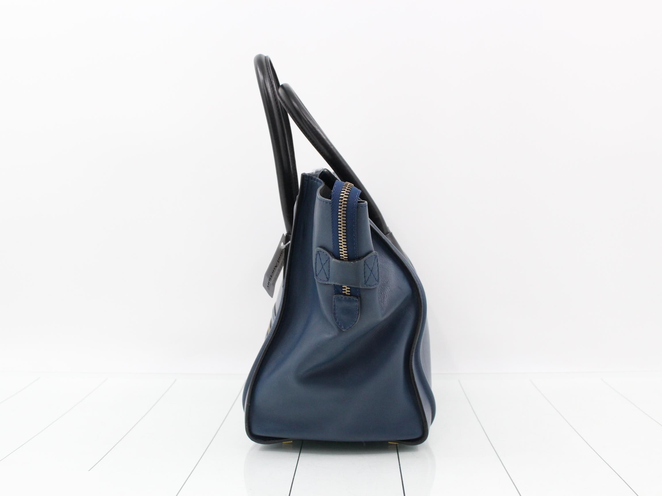 Luggage Mini Shopper Leather Tote Bag — view 3