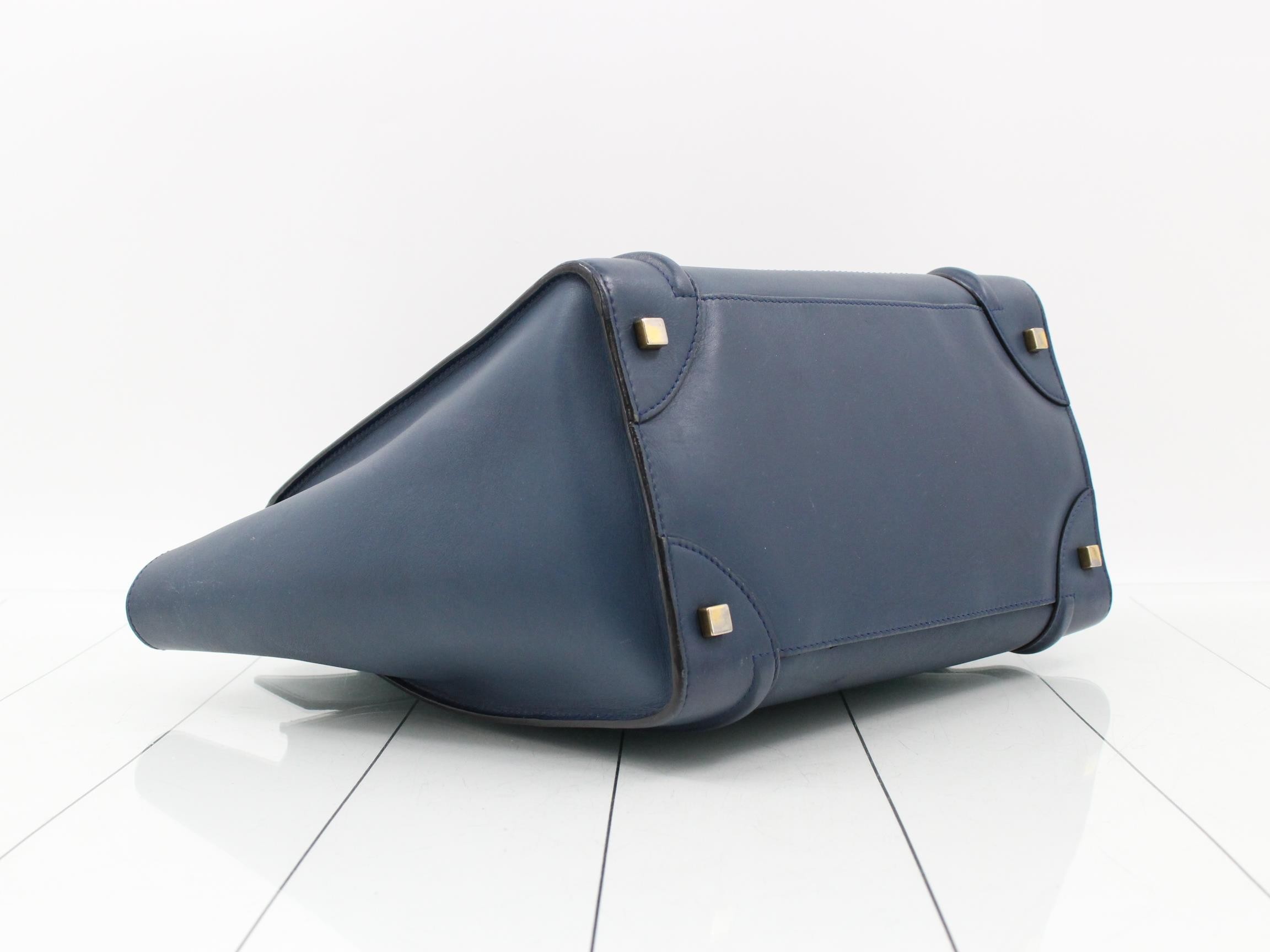 Luggage Mini Shopper Leather Tote Bag — view 5