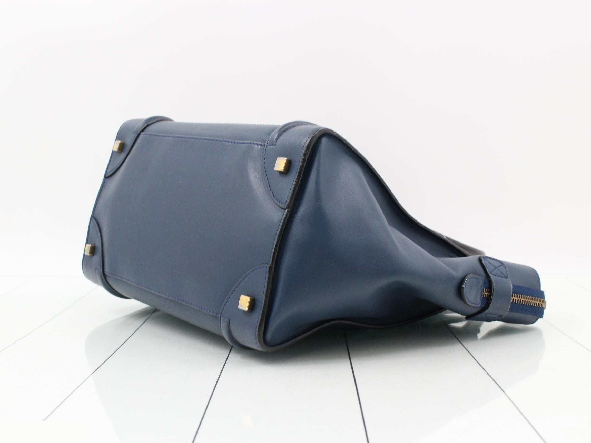 Luggage Mini Shopper Leather Tote Bag — view 6