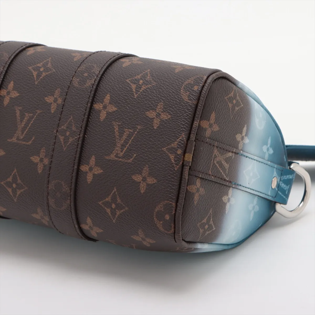 Monogram Pigment Keepall Bandoulière 25 M28026 Blue (RFID detected) — view 3