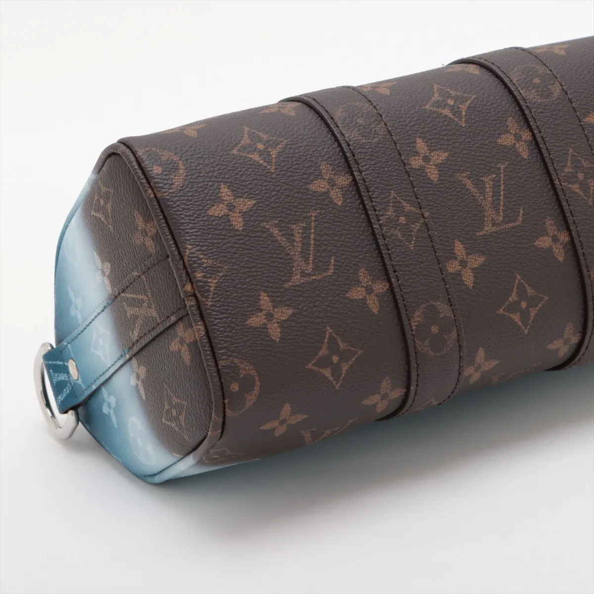 Monogram Pigment Keepall Bandoulière 25 M28026 Blue (RFID detected) — view 4