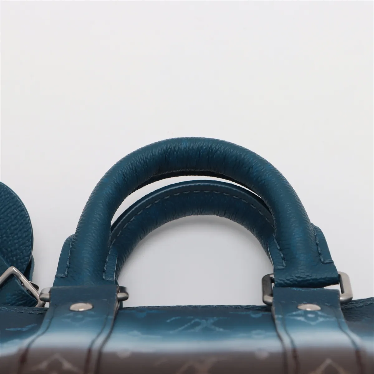 Monogram Pigment Keepall Bandoulière 25 M28026 Blue (RFID detected) — view 6