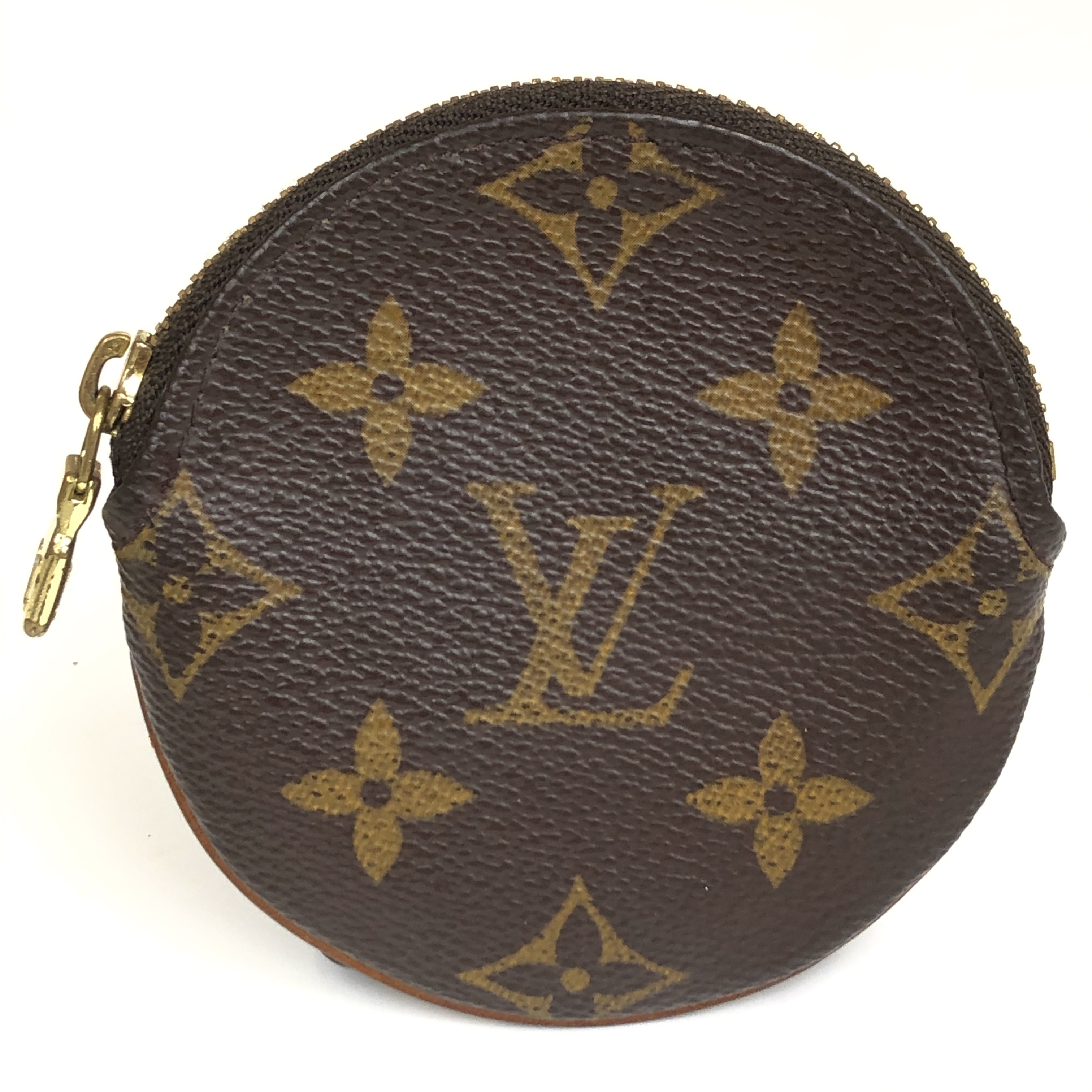 Monogram Portemonnaie Long Coin Case M61926 Round CT0063 Compact Wallet Coin Purse Made in France Coin Case — view 2