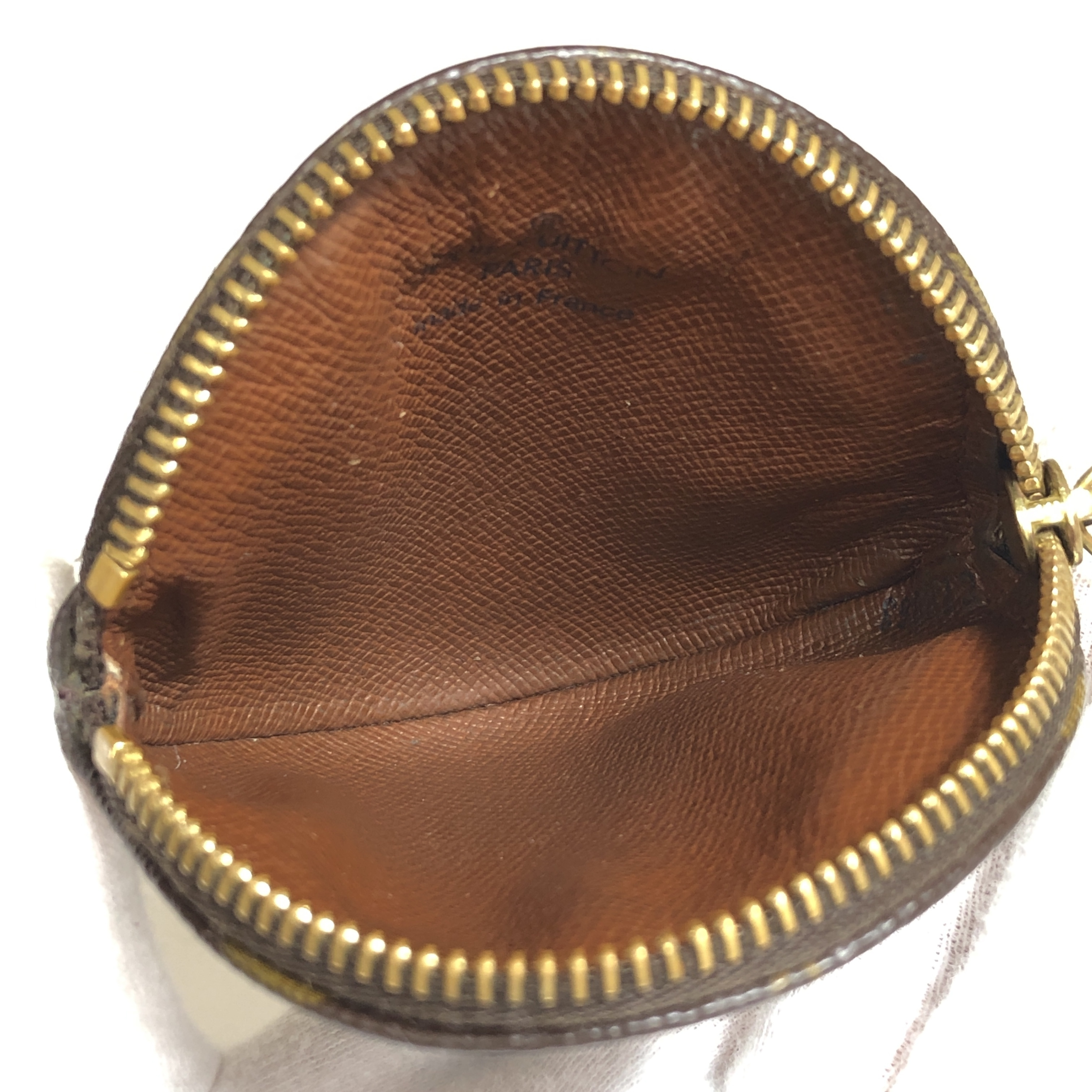 Monogram Portemonnaie Long Coin Case M61926 Round CT0063 Compact Wallet Coin Purse Made in France Coin Case — view 13