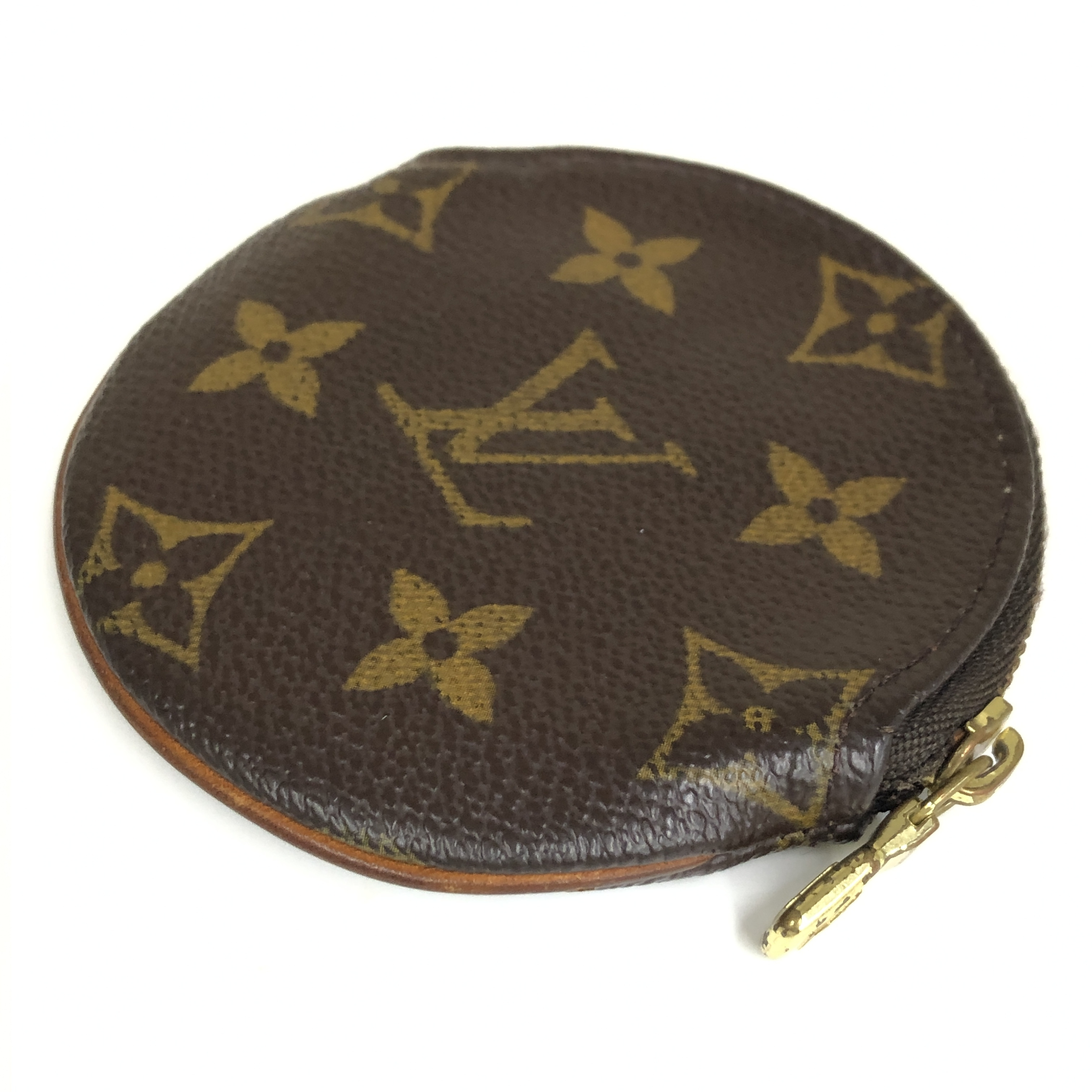 Monogram Portemonnaie Long Coin Case M61926 Round CT0063 Compact Wallet Coin Purse Made in France Coin Case — view 3