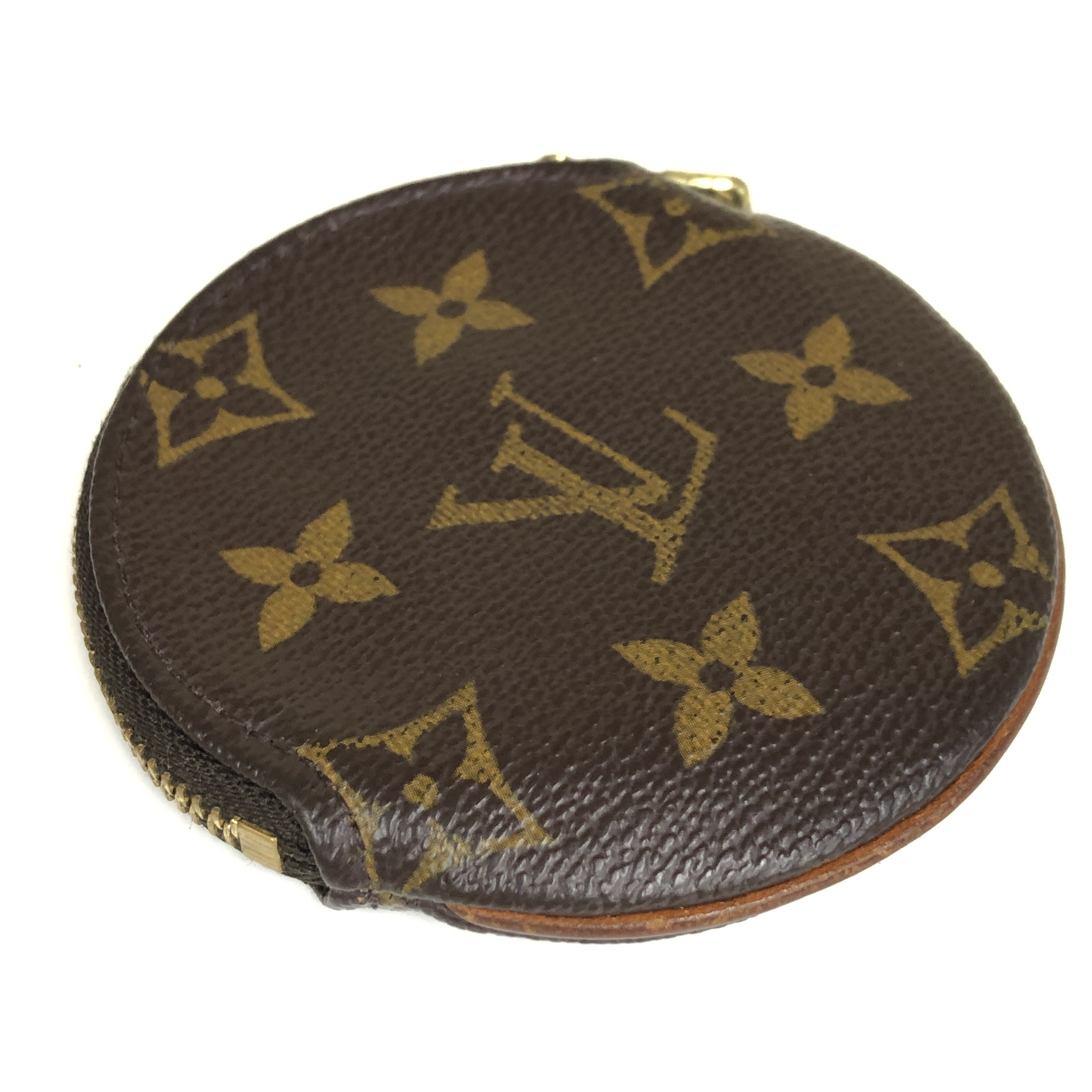 Monogram Portemonnaie Long Coin Case M61926 Round CT0063 Compact Wallet Coin Purse Made in France Coin Case — view 4