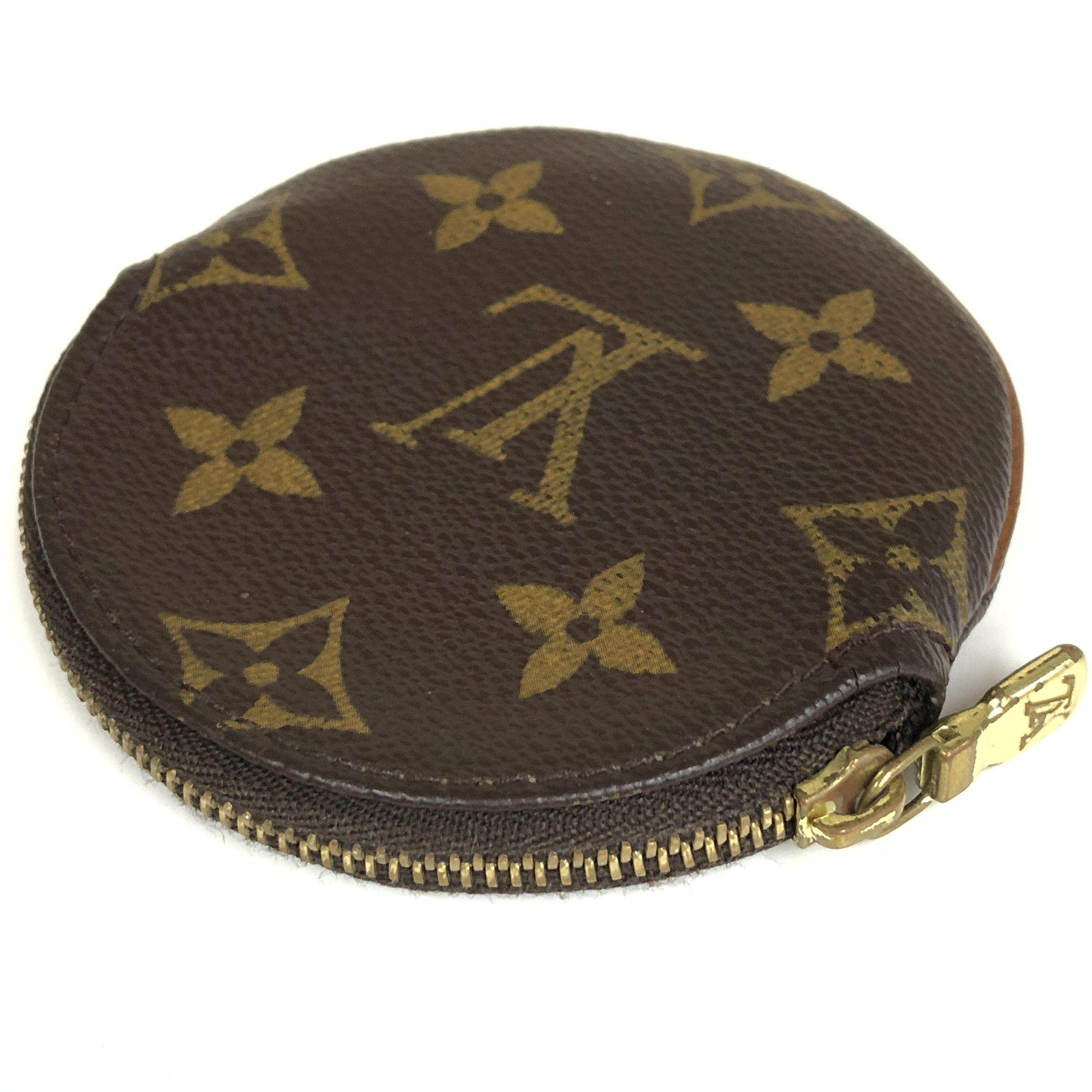 Monogram Portemonnaie Long Coin Case M61926 Round CT0063 Compact Wallet Coin Purse Made in France Coin Case — view 7