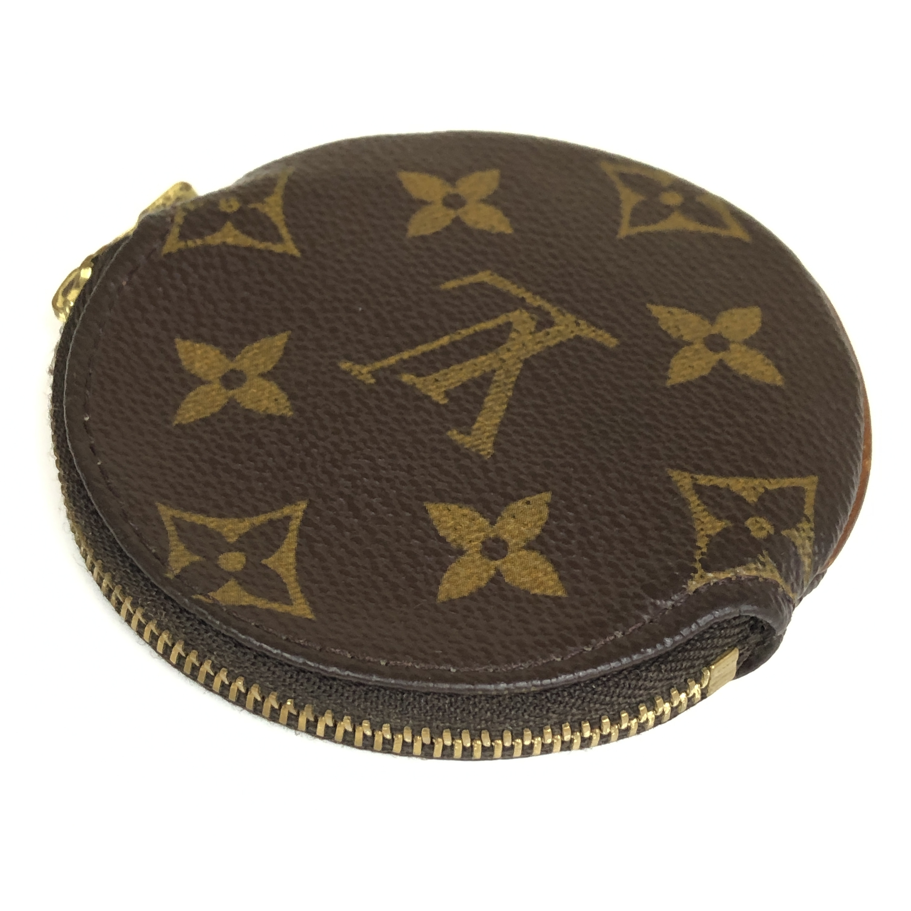 Monogram Portemonnaie Long Coin Case M61926 Round CT0063 Compact Wallet Coin Purse Made in France Coin Case — view 8