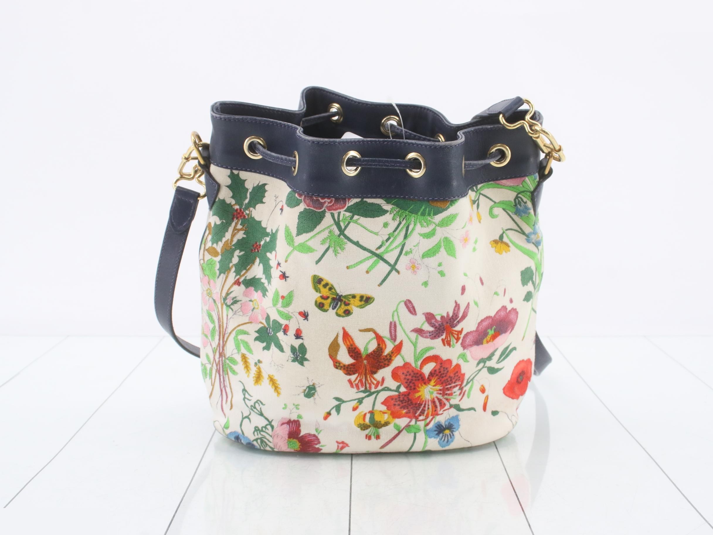 Flora drawstring shoulder bag — view 2