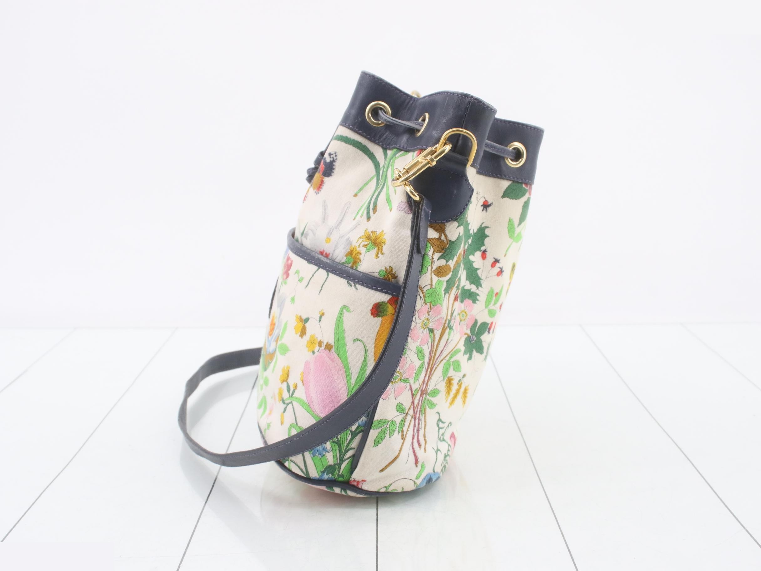 Flora drawstring shoulder bag — view 3