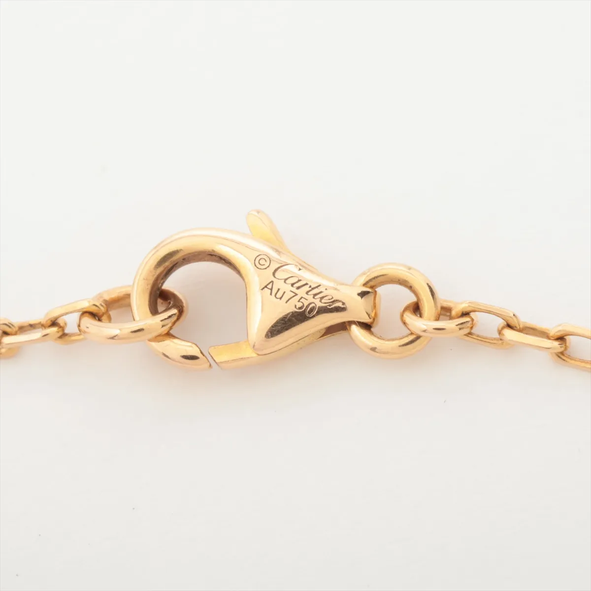 Trinity Diamond Necklace 750 (Yellow Gold x Pink Gold x White Gold) 8.7g BZP869 — view 4