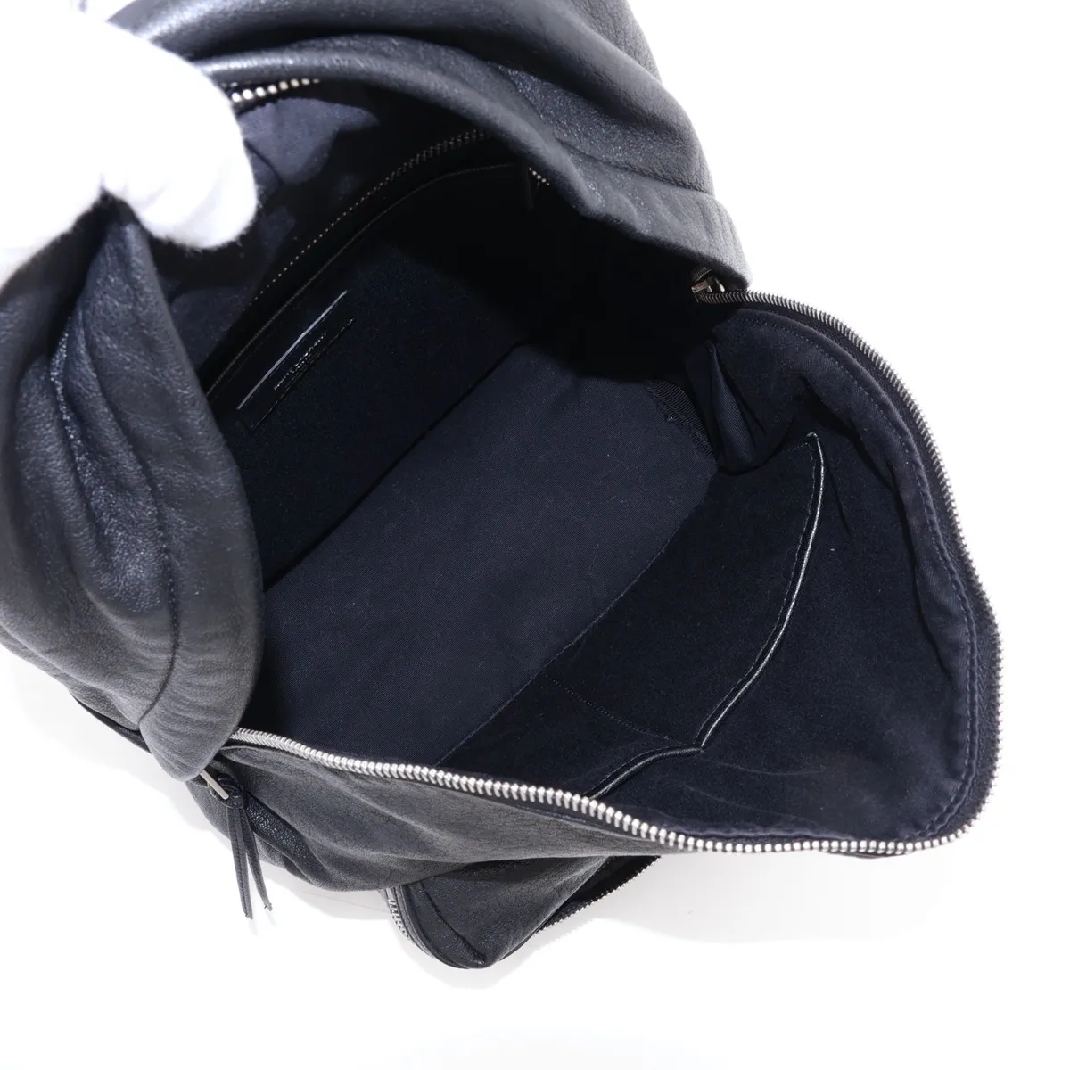 City 508548 Leather Backpack/Rucksack Black — view 7
