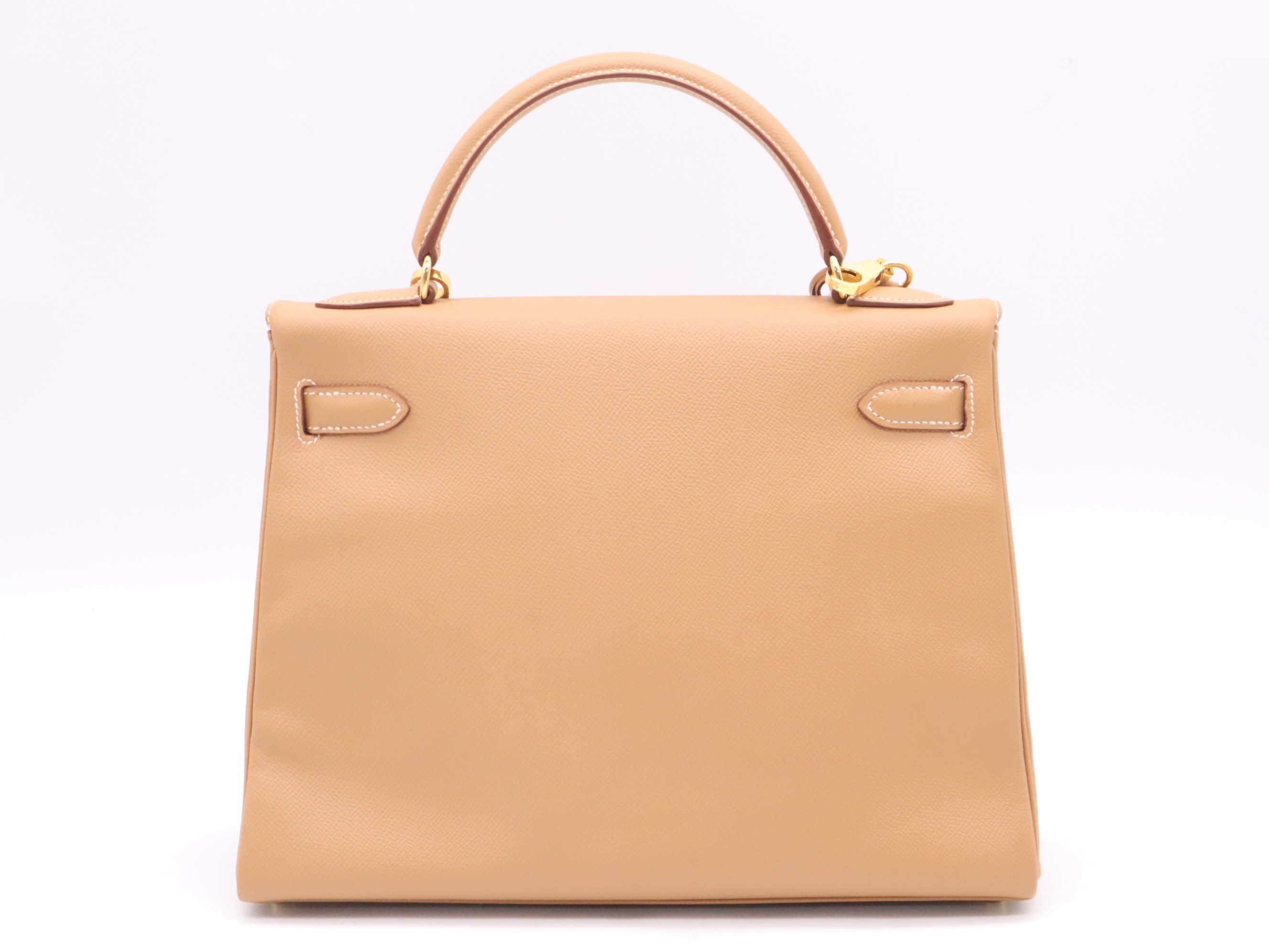 Courchevel Kelly 32, brown beige, gold hardware, C stamp, 1999. — view 2