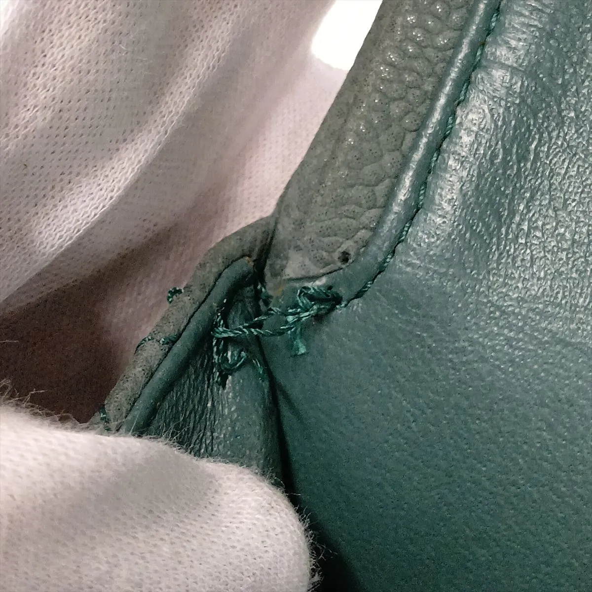 Matelassé 2.55 Caviar Skin Double Flap Double Chain Bag, Green, Gold Hardware, 17624840, Serial Number , A37586 — view 12