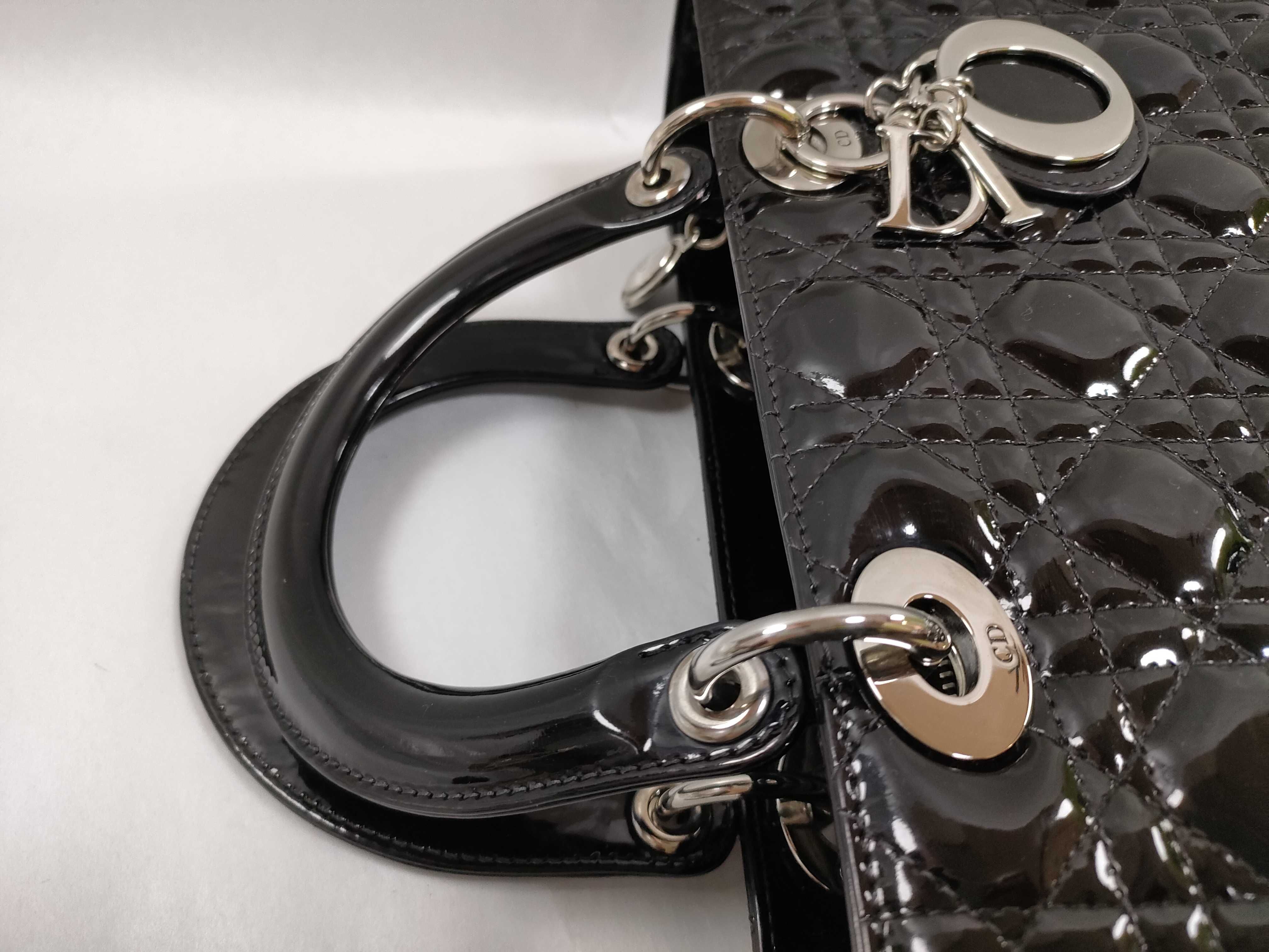 Lady Dior Enamel Lady Handbag — view 3