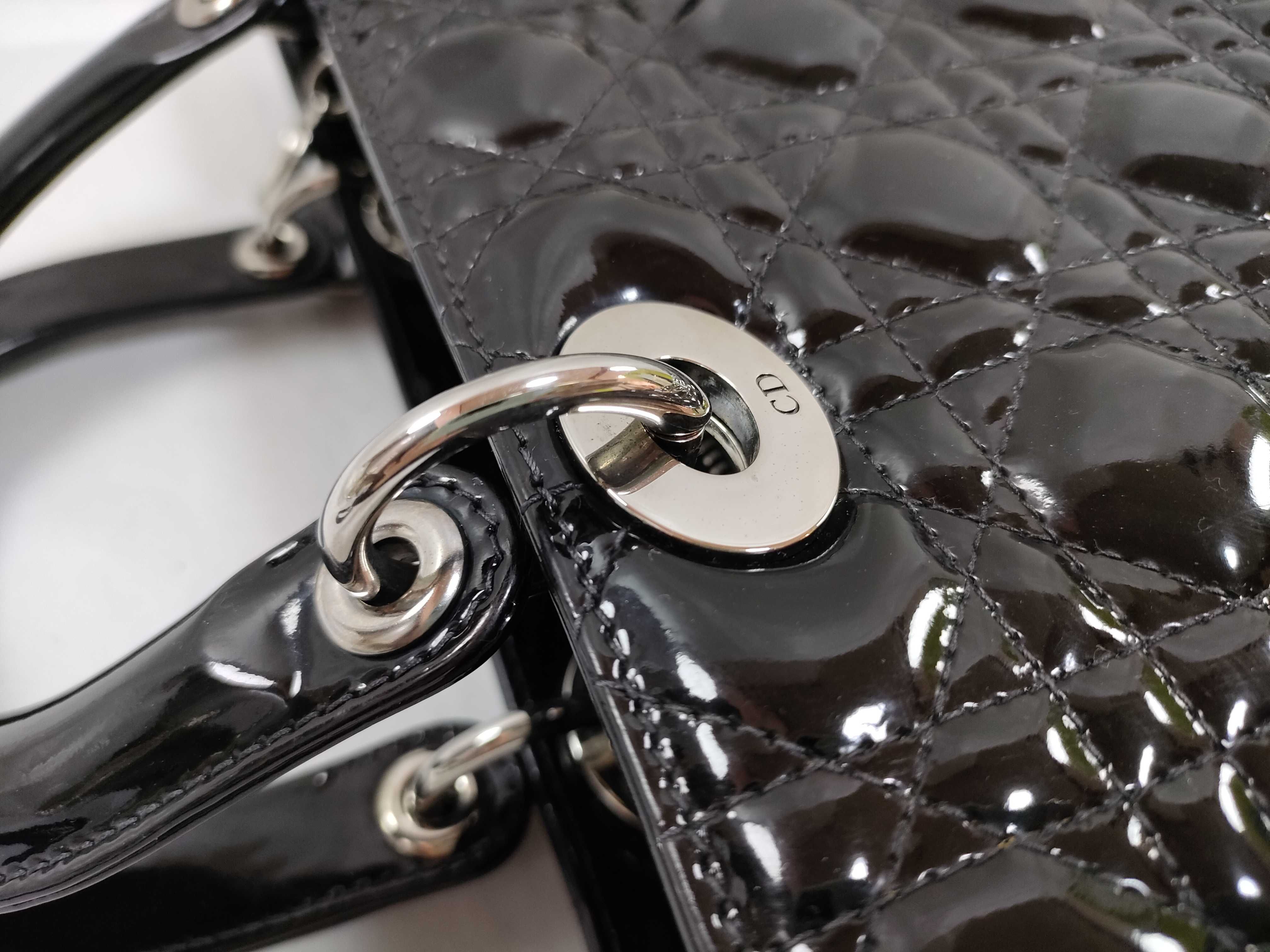 Lady Dior Enamel Lady Handbag — view 5