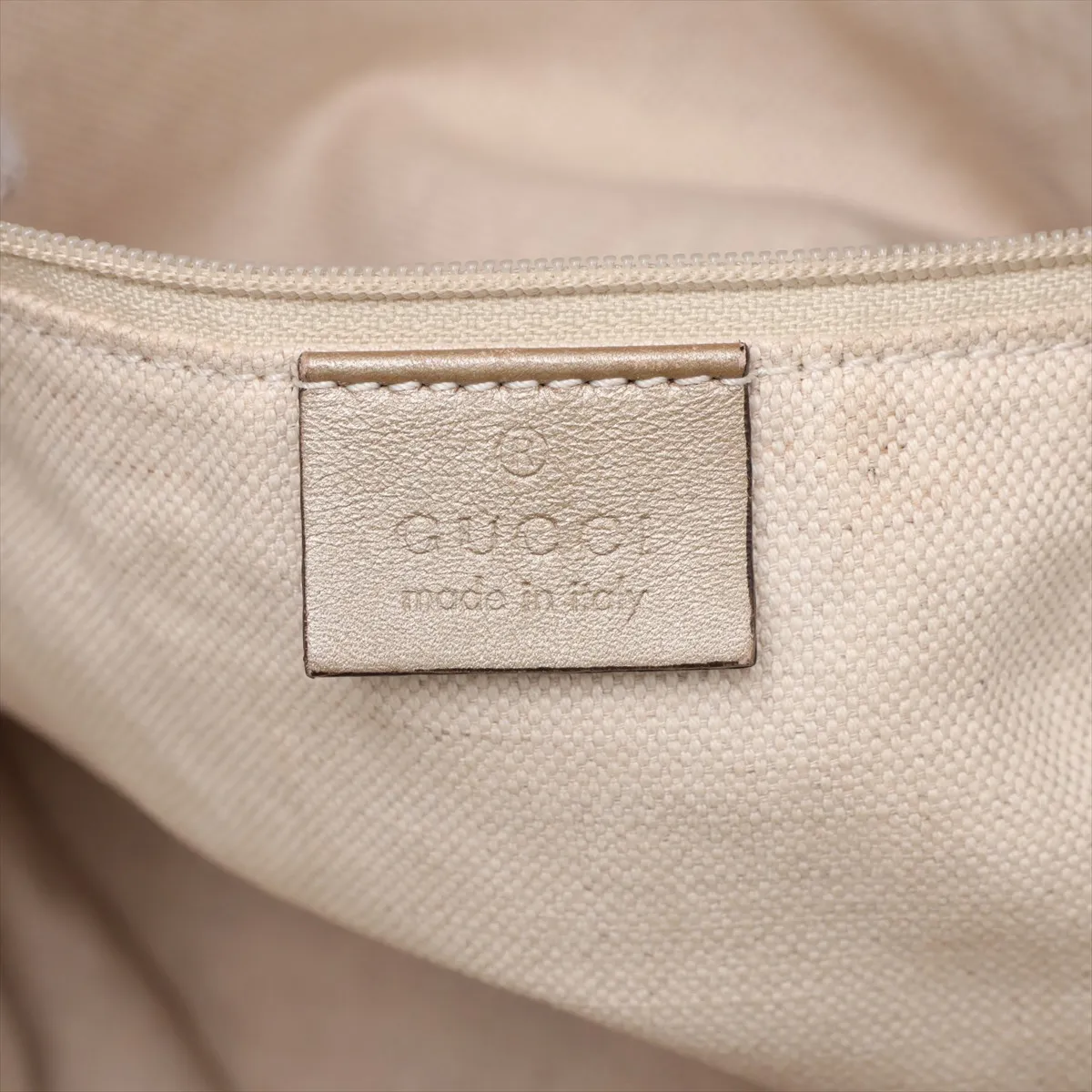 GG Canvas 223974 Canvas x Leather Handbag Beige x Gold — view 9