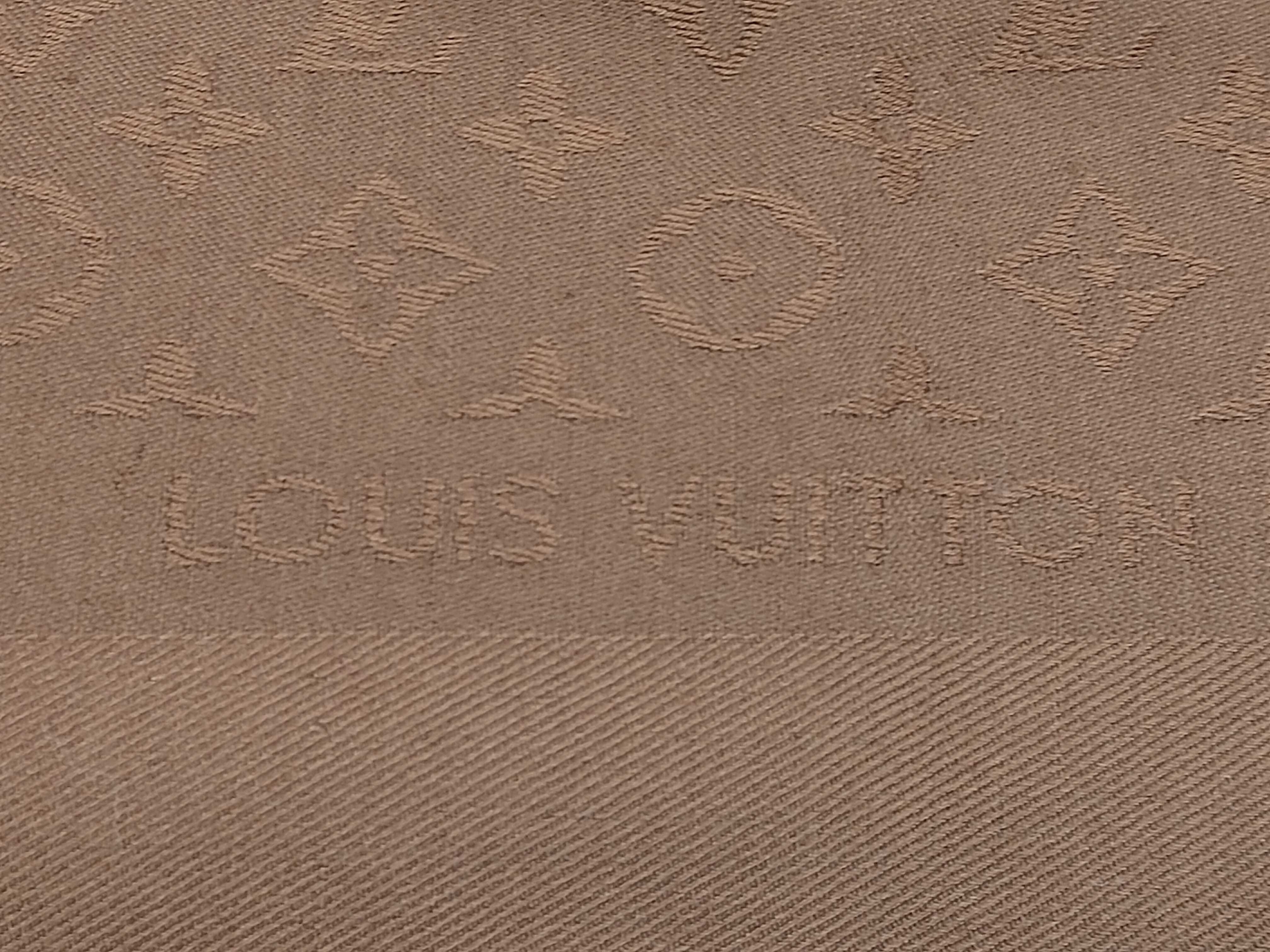 Monogram Silk Shawl, Brown, Other Accessories — view 3