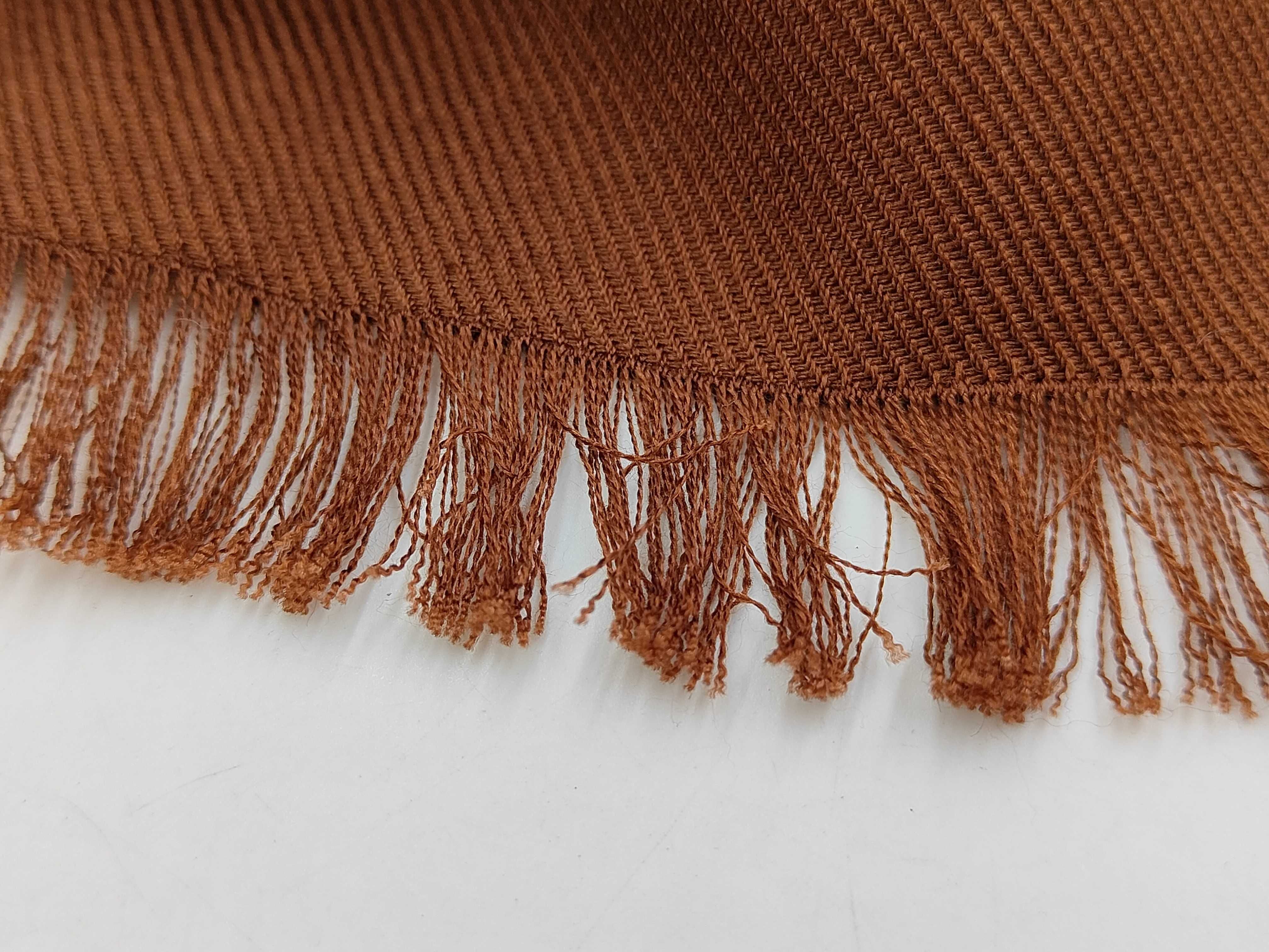 Monogram Silk Shawl, Brown, Other Accessories — view 4