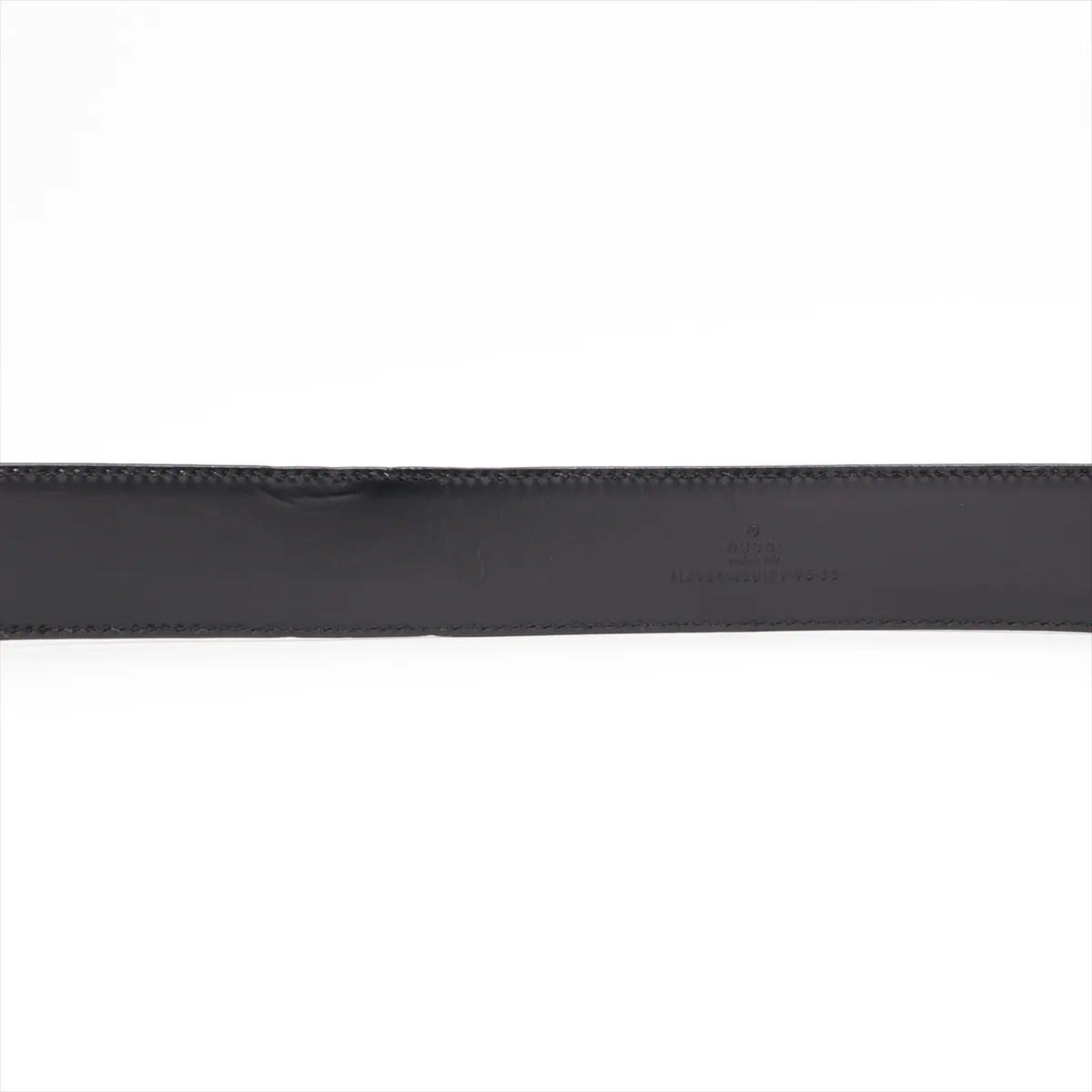 114984 Guccisima Belt 95 GP x Leather Black x Silver — view 4