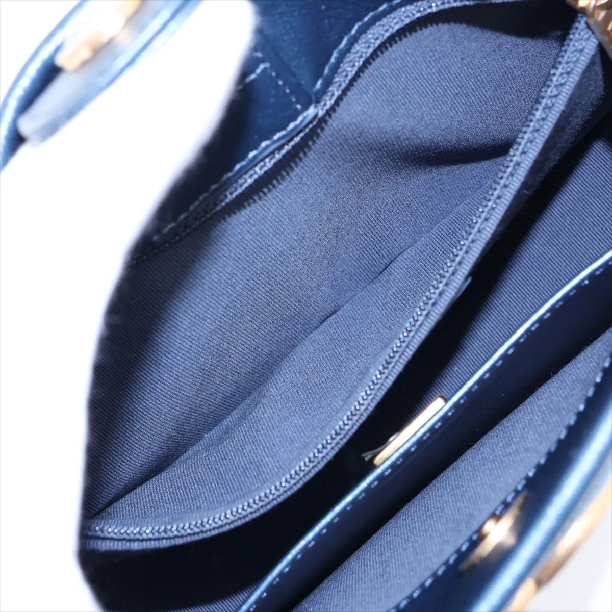 [Individually packaged] Chanel Matelassé Denim x Lambskin 2-Way Shoulder Bag Hobo Blue Gold Hardware LJA686P8 Random Plate — view 8