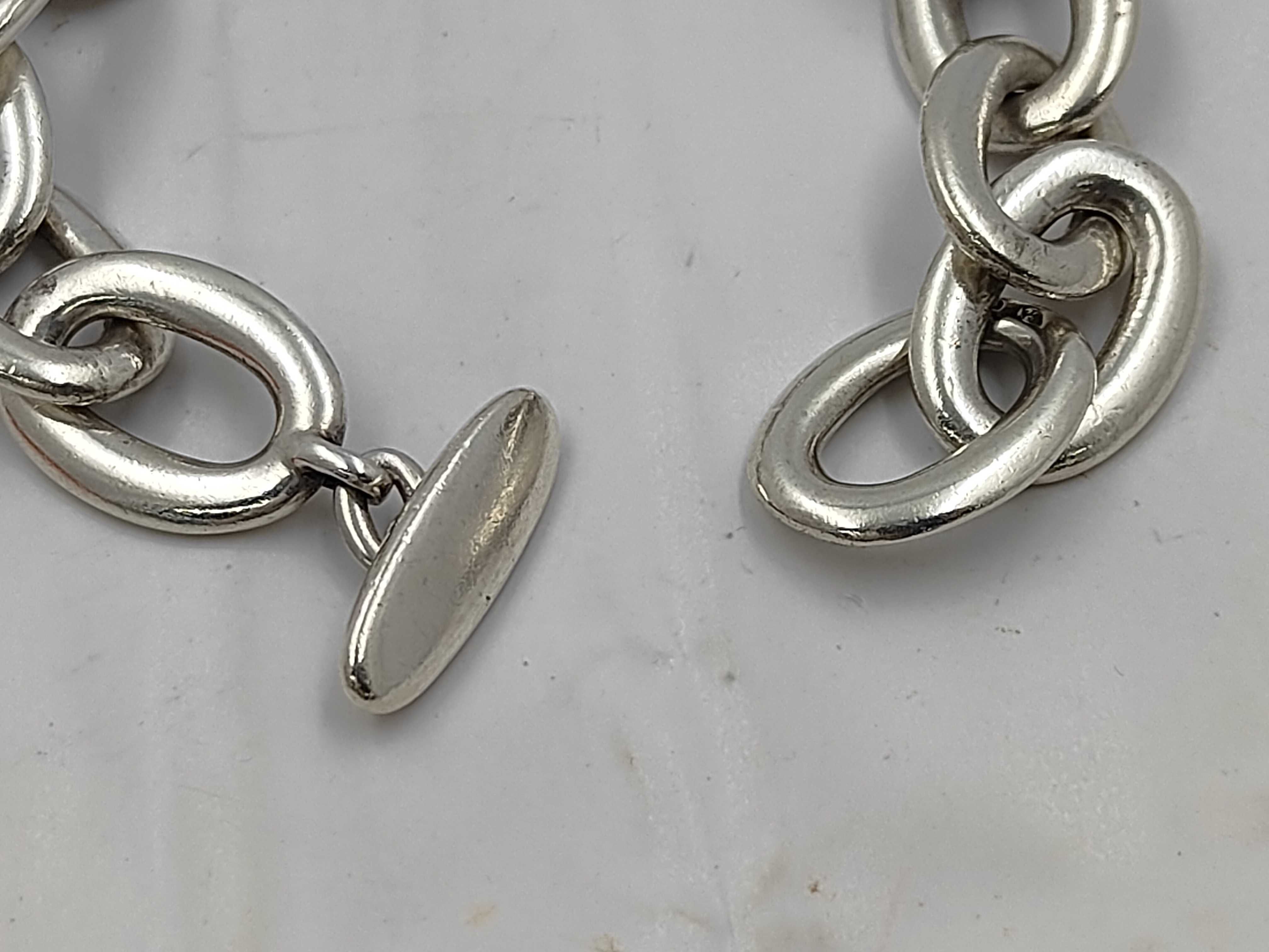 Takue Bracelet, 925 Sterling Silver, 61.7g, 14 links, Bracelet/Bangle — view 2