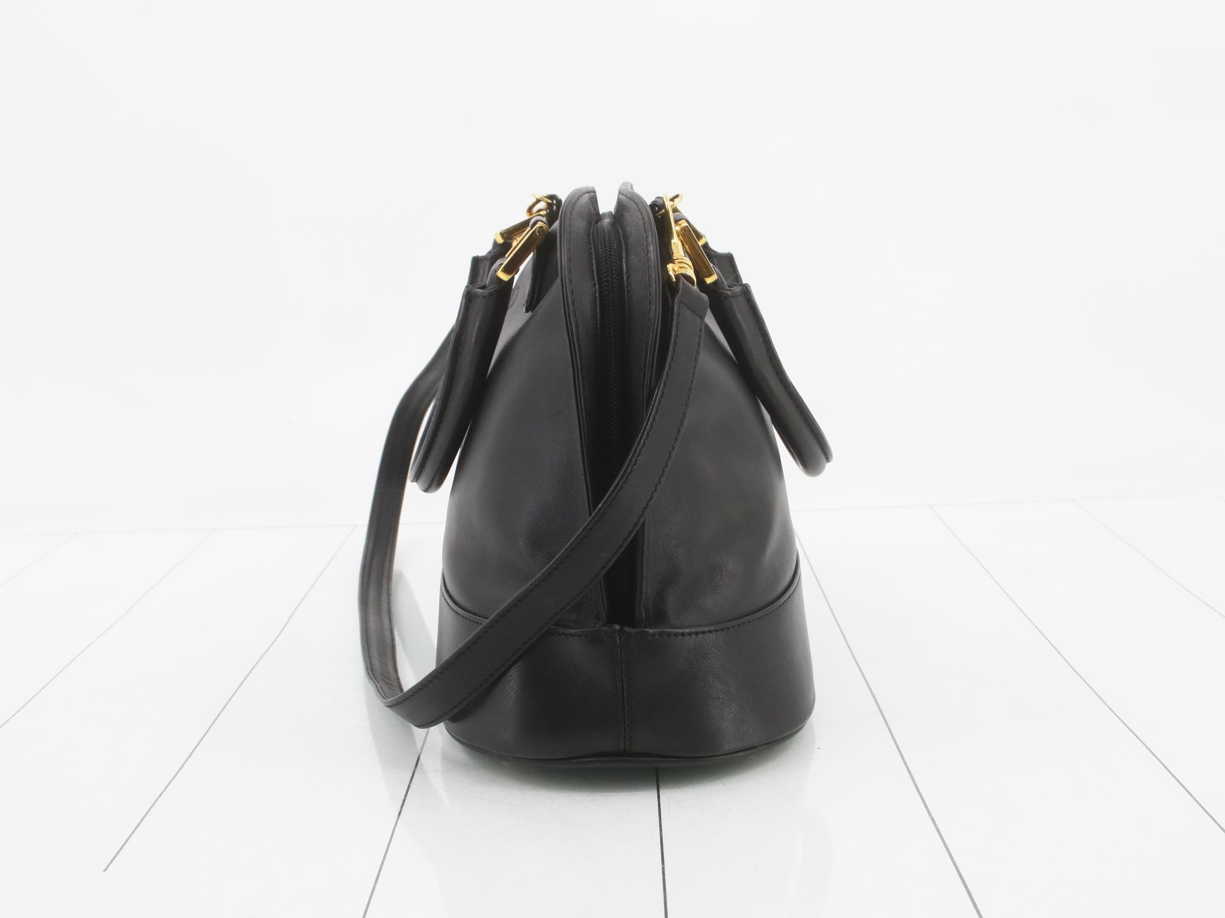 Anagram Leather Black 2-Way Handbag 308 — view 3