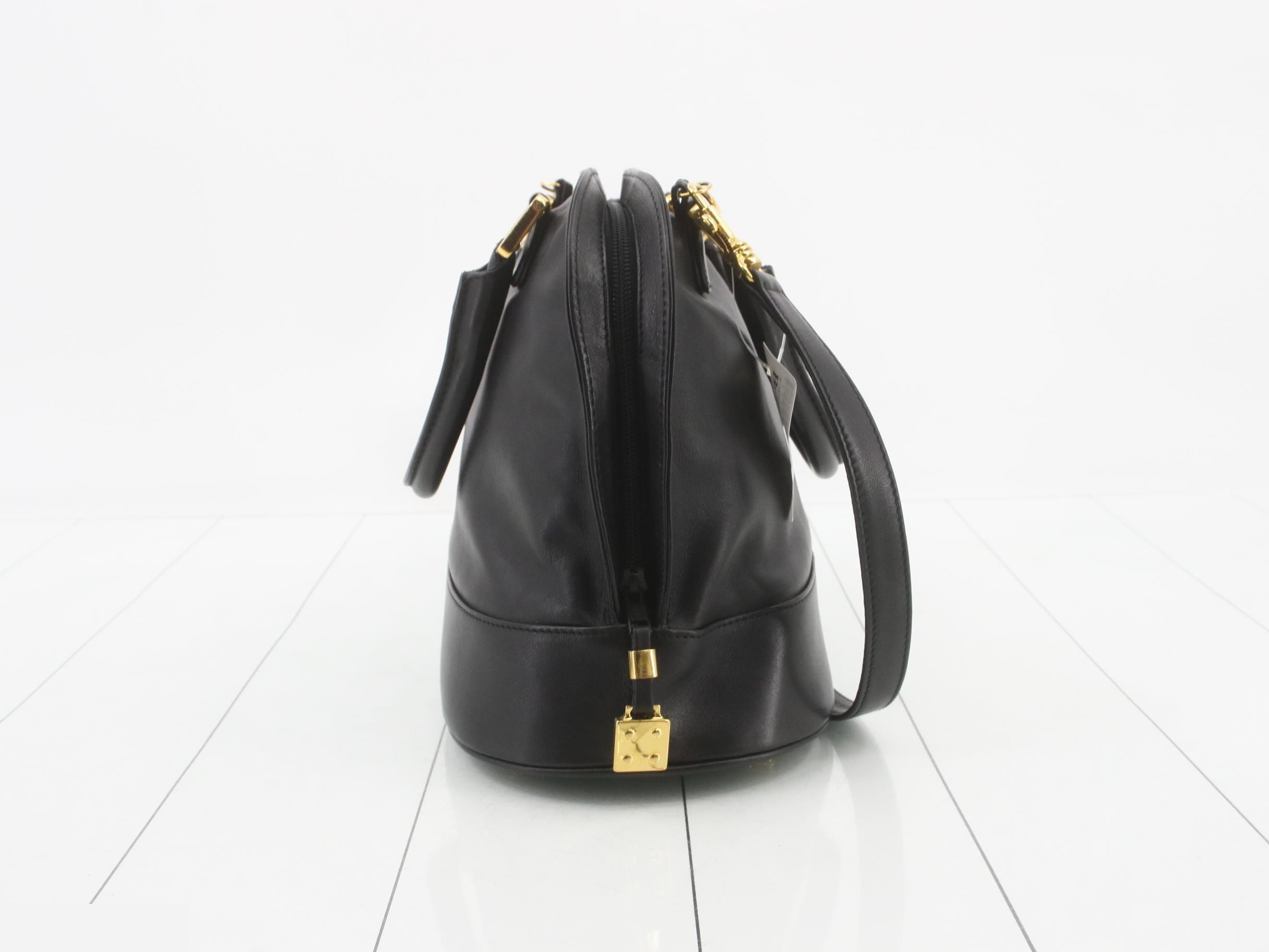 Anagram Leather Black 2-Way Handbag 308 — view 4