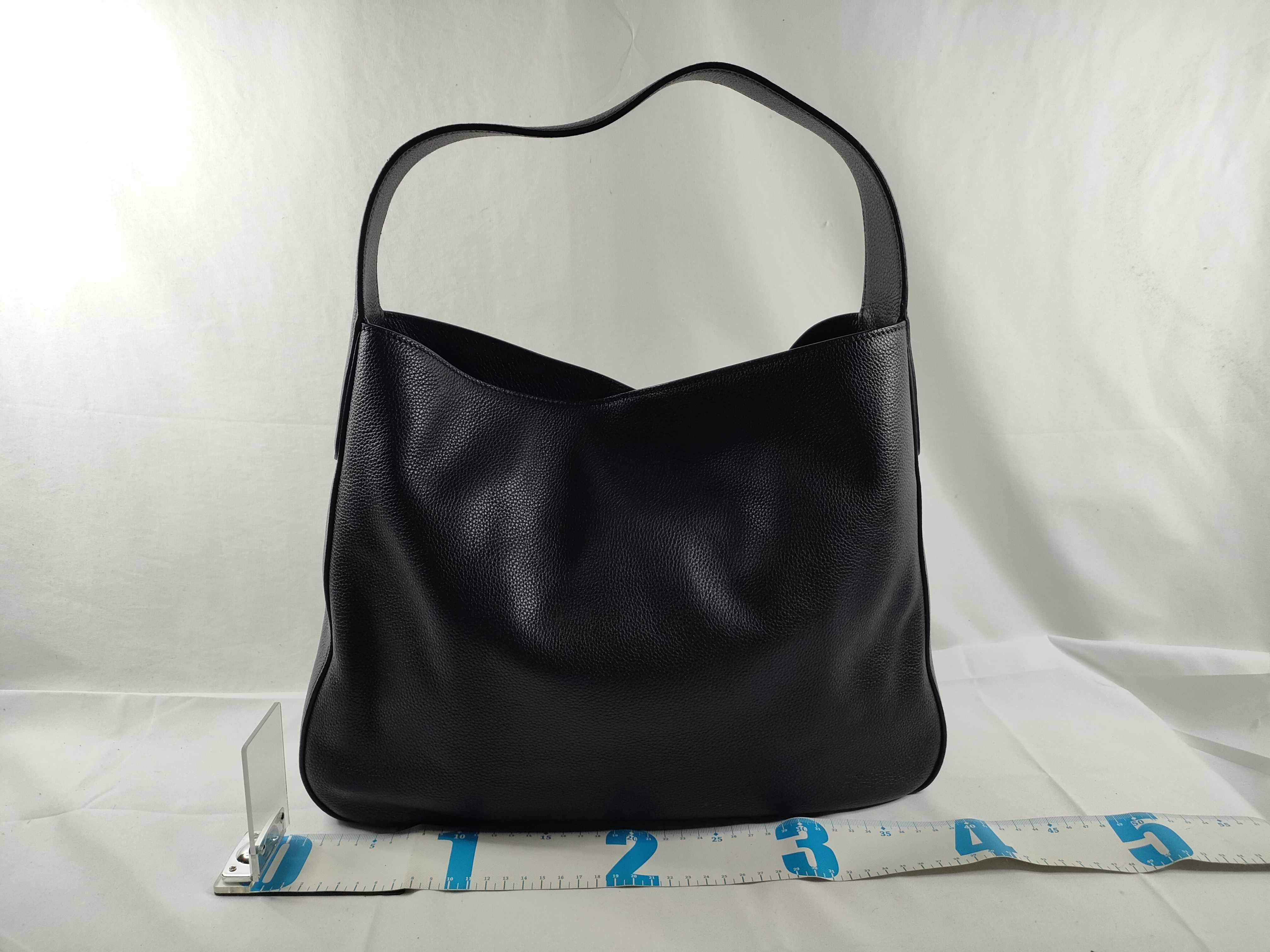 Vitello Daino Shoulder Bag, Black, 1BC028 (Shoulder Bag) — view 2