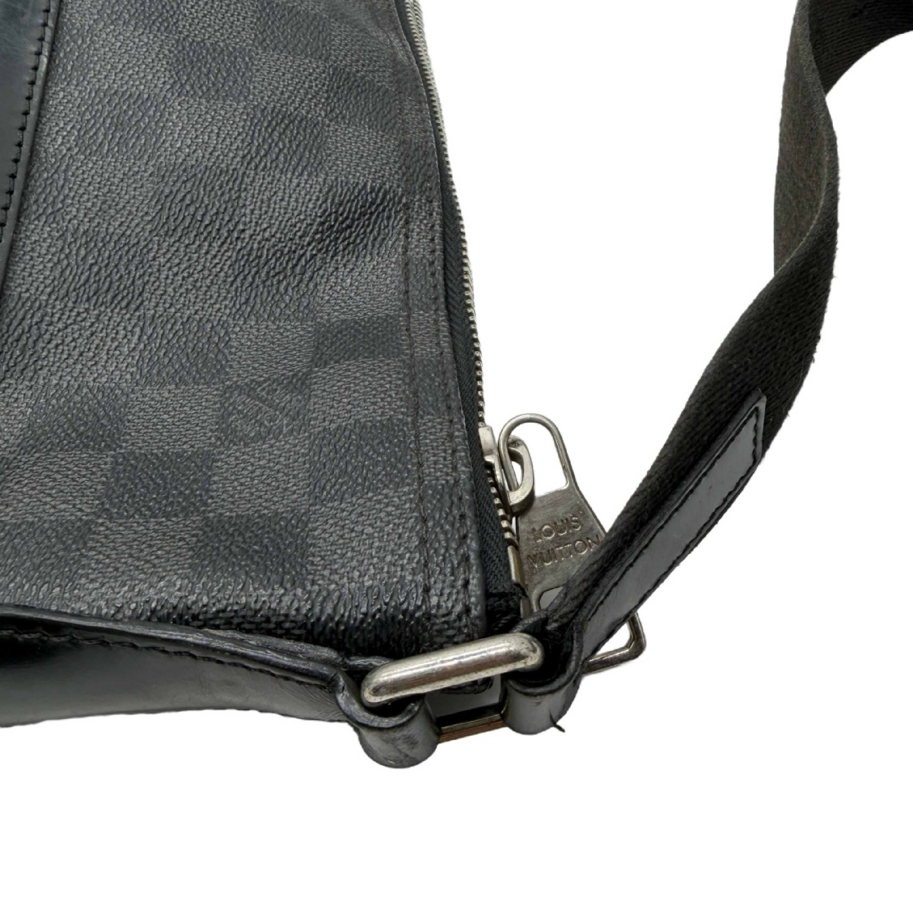 Damier Graphite Mick MM Shoulder Bag — view 12