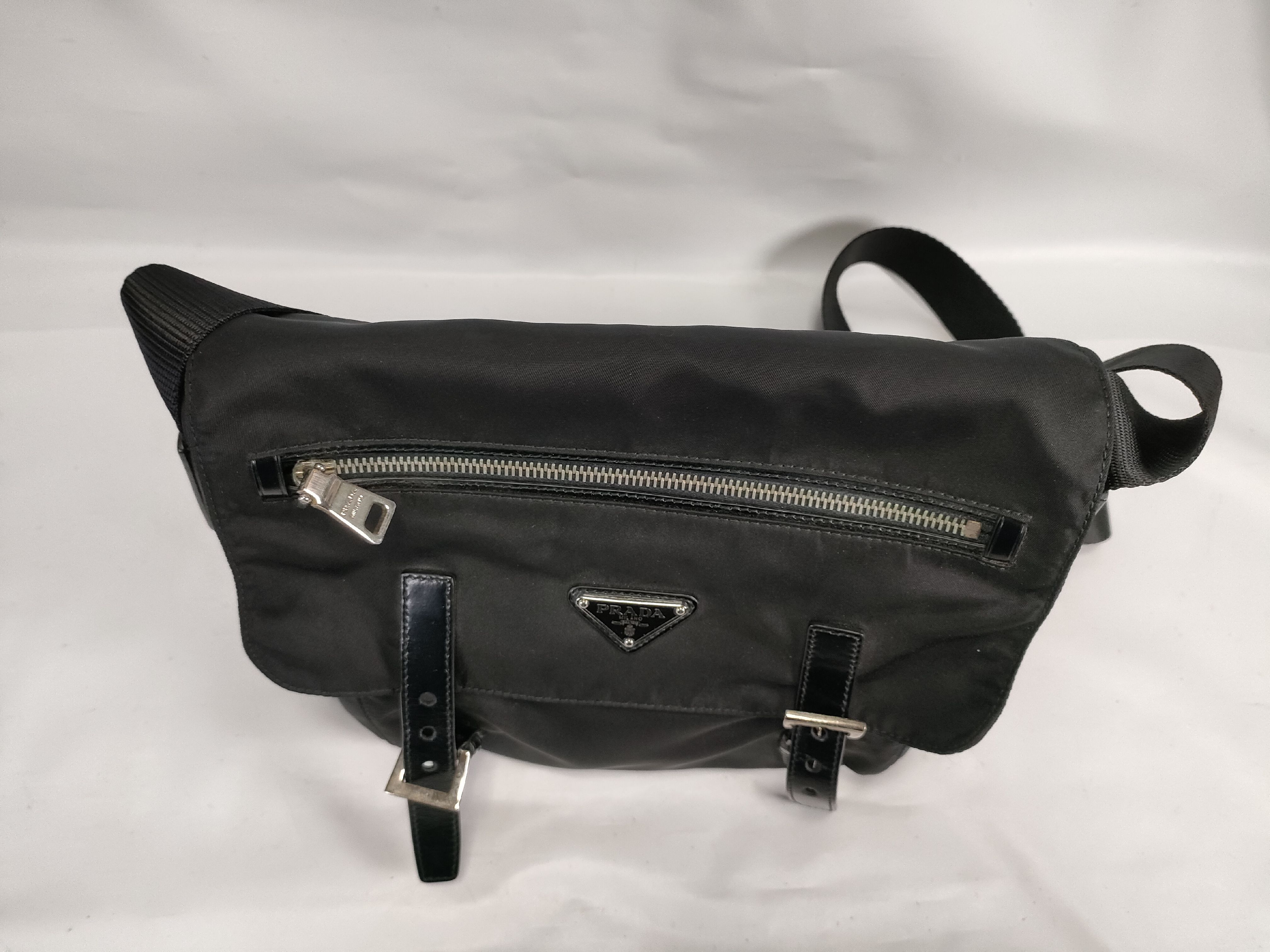 Nylon Messenger Shoulder Bag — view 8