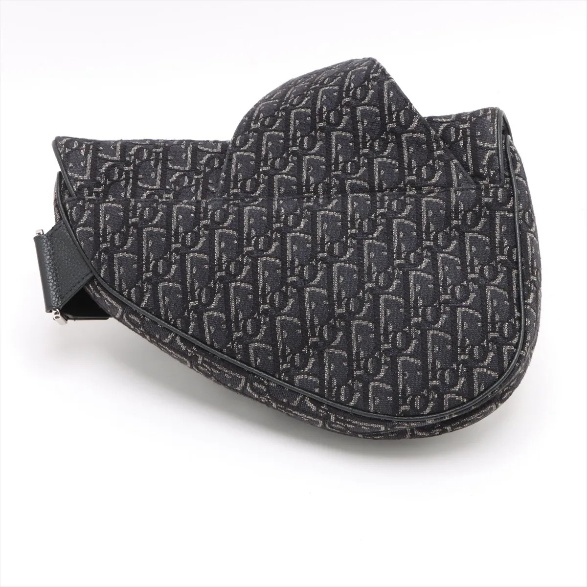 Oblique Canvas x Leather Body Bag Gray — view 2