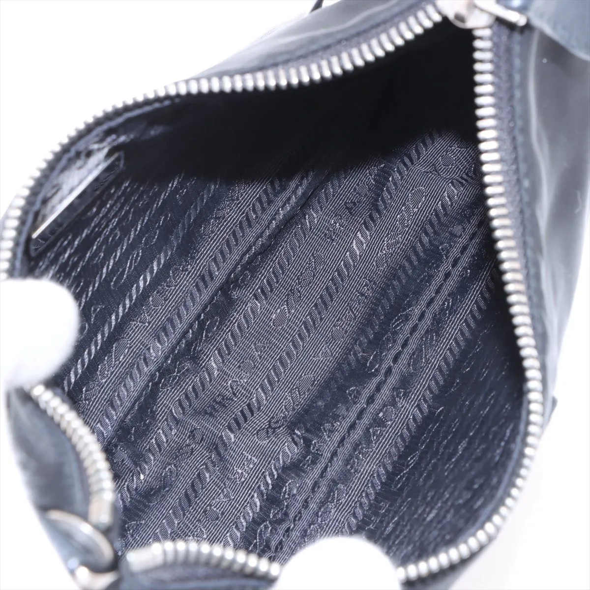 Tessuto Nylon x Leather 2WAY Shoulder Bag Black — view 7