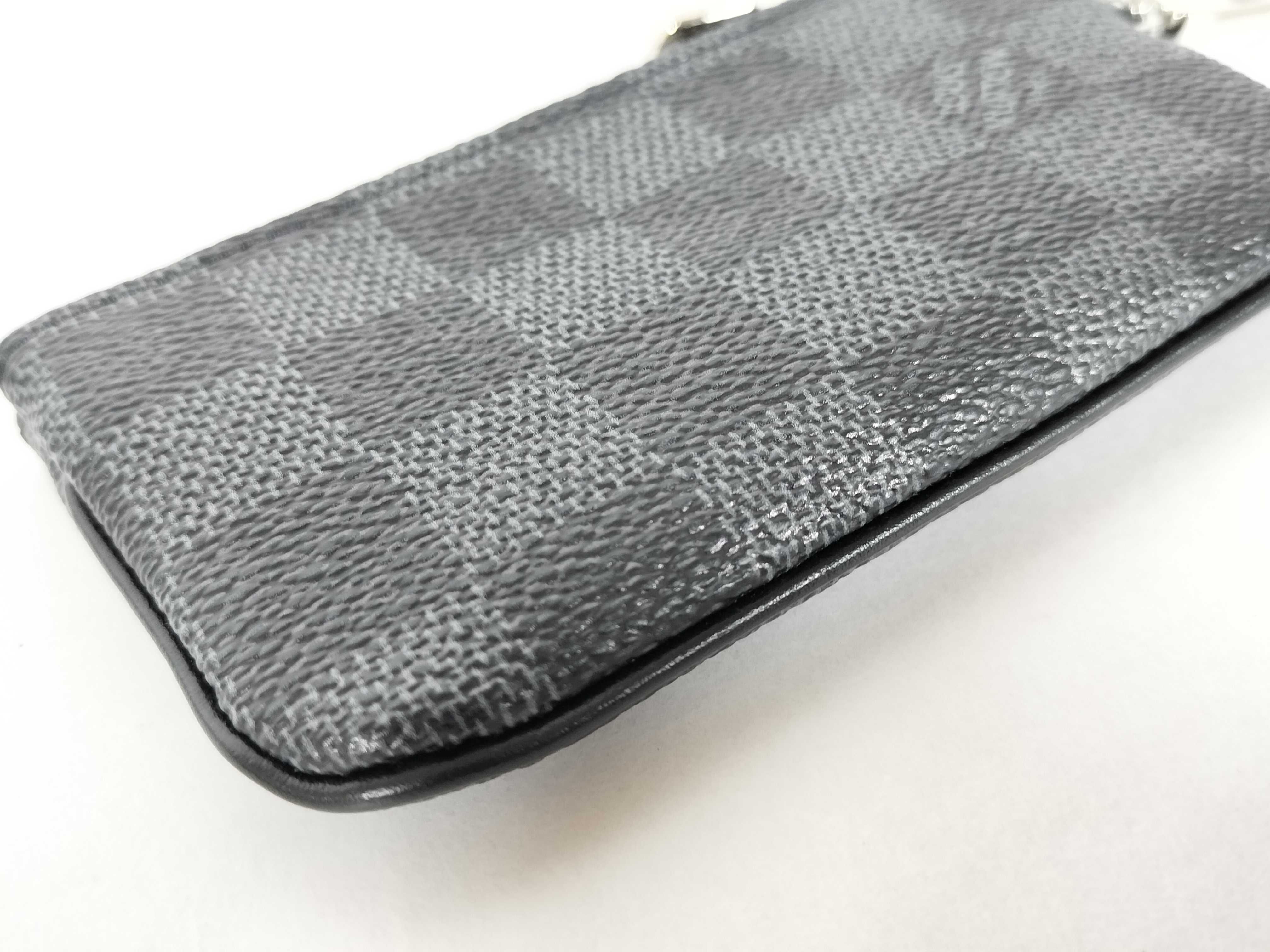 Damier Graphite Canvas Pochette Cle Coin Case — view 3