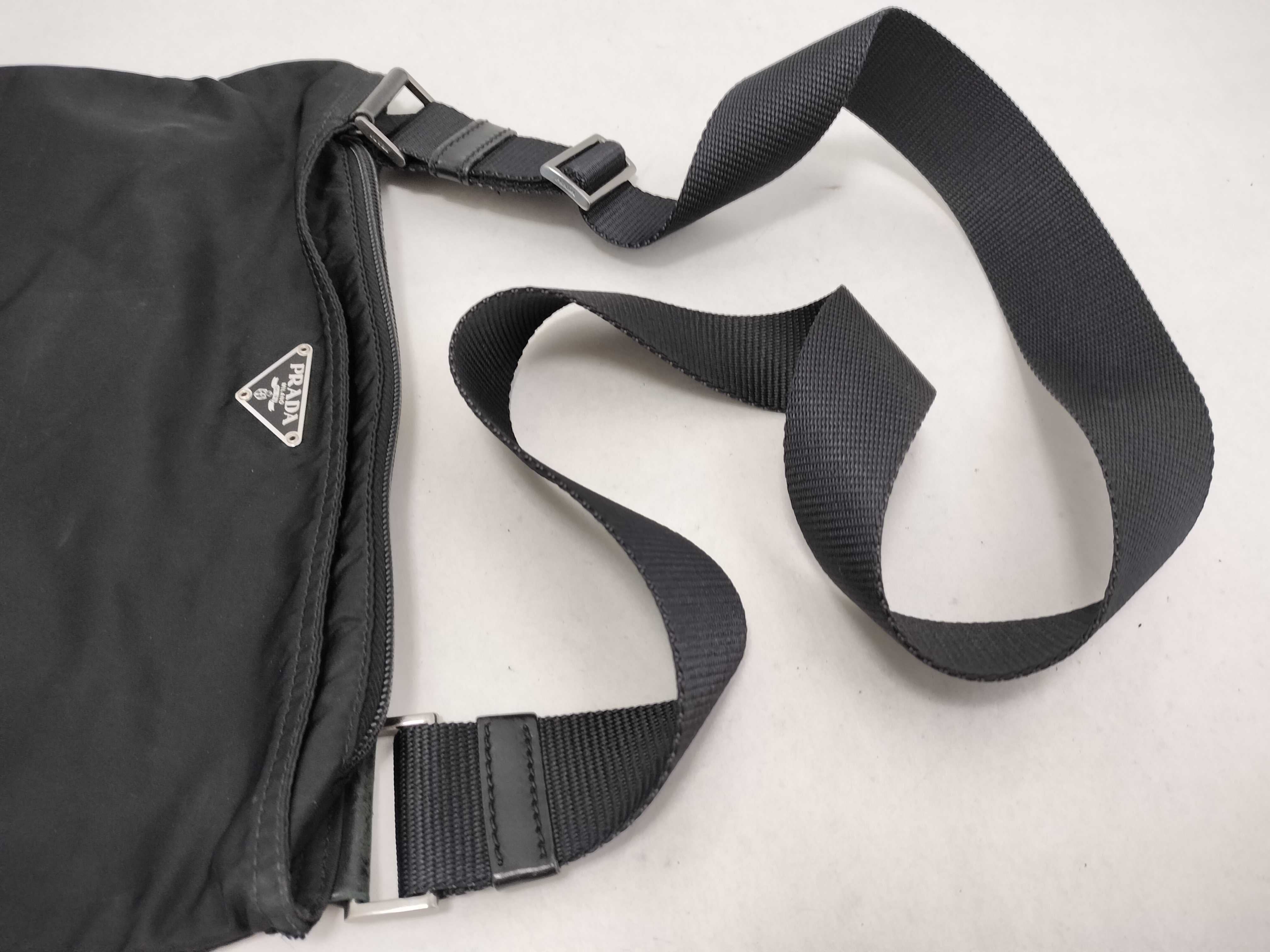 Nylon Shoulder Bag, Black Nylon Shoulder Bag — view 3
