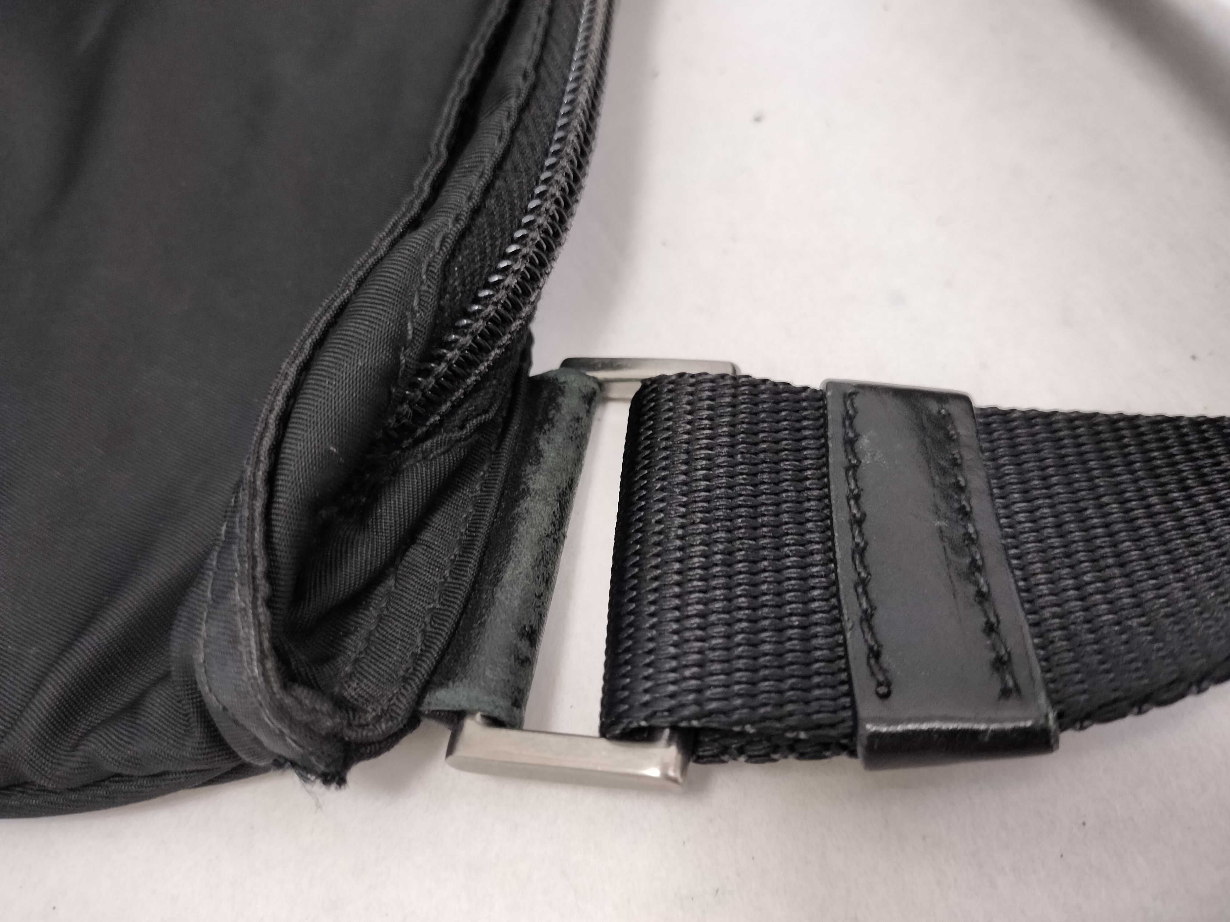 Nylon Shoulder Bag, Black Nylon Shoulder Bag — view 5