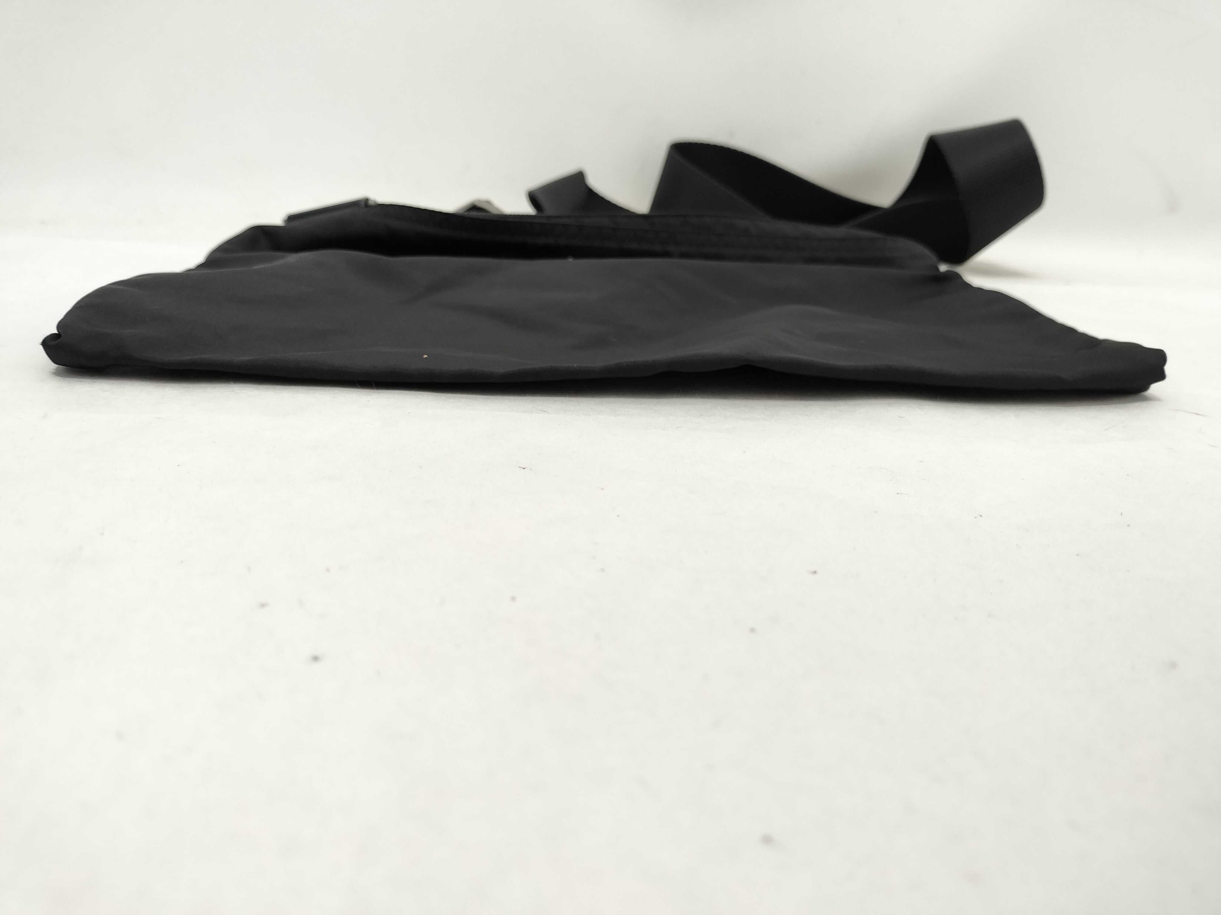 Nylon Shoulder Bag, Black Nylon Shoulder Bag — view 8