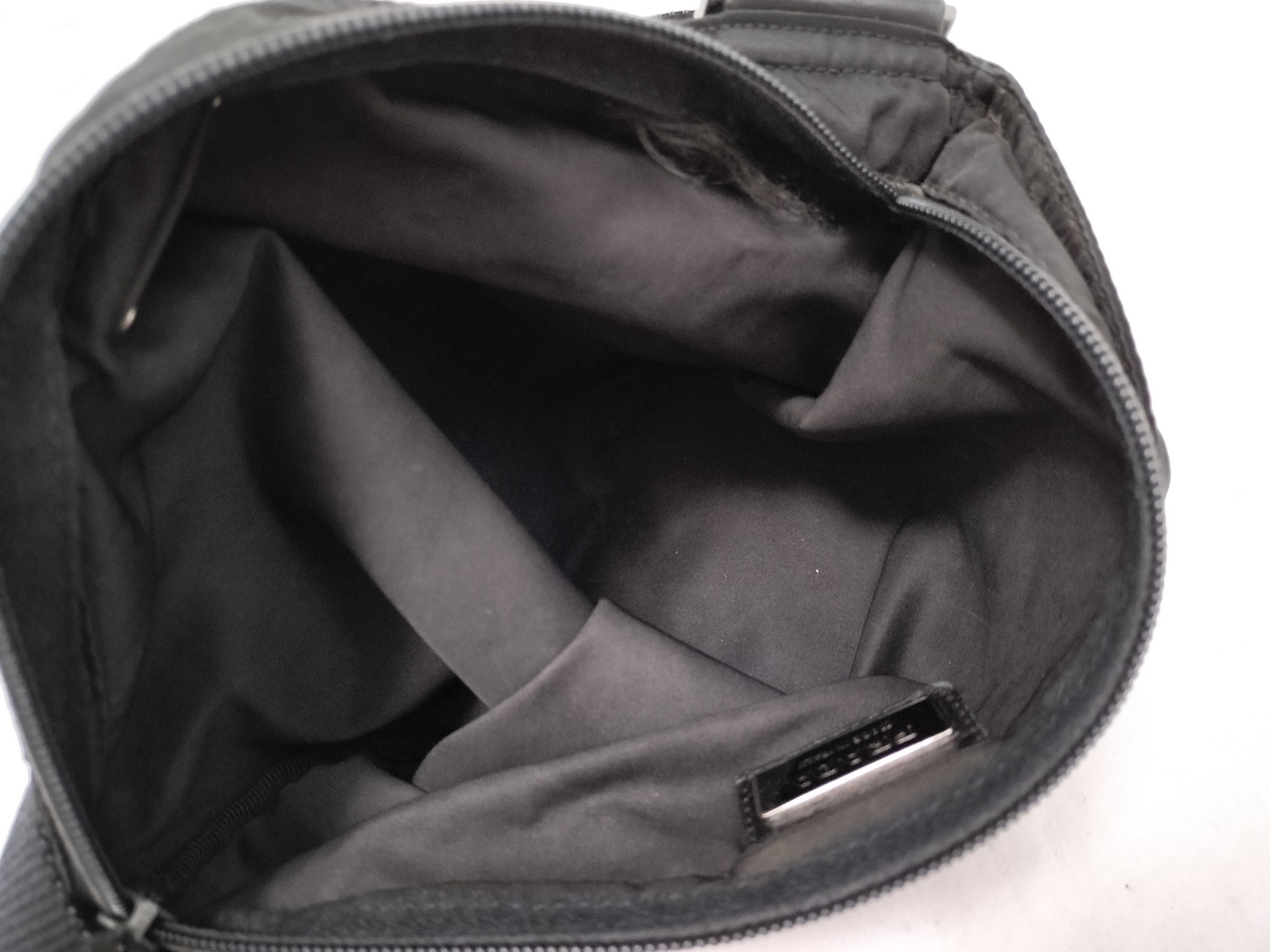 Nylon Shoulder Bag, Black Nylon Shoulder Bag — view 10
