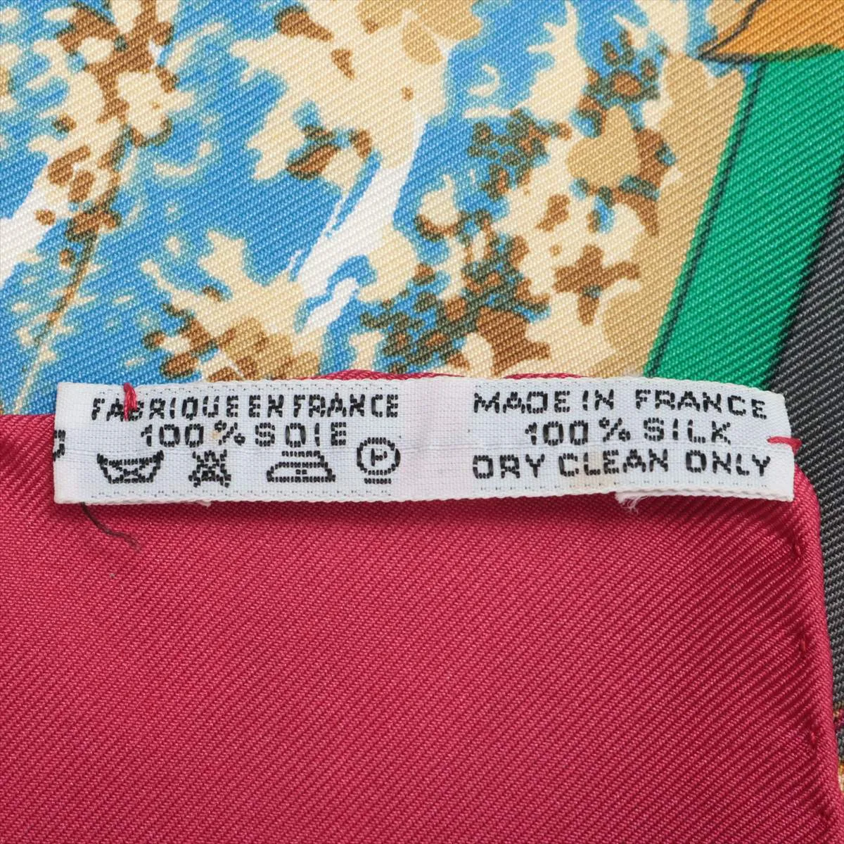 Carre 90 TROPIQUES Tropic Scarf Silk Red Thread — view 6