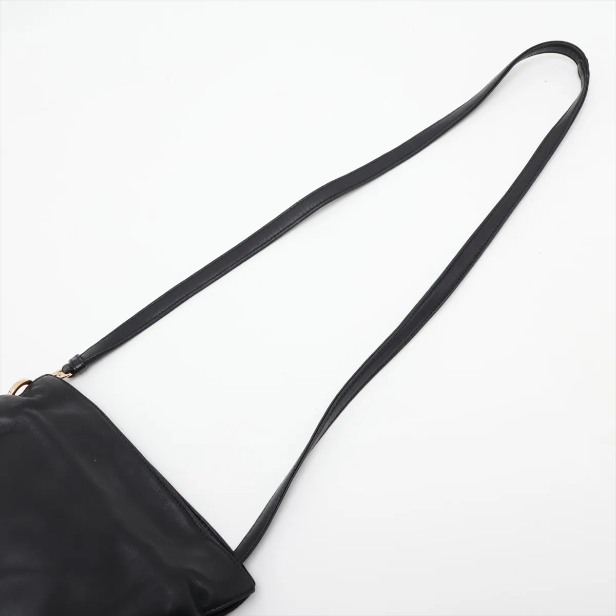 Flamenco 22 Leather Shoulder Bag, Black — view 5