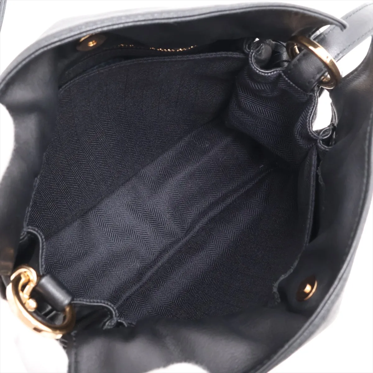Flamenco 22 Leather Shoulder Bag, Black — view 6